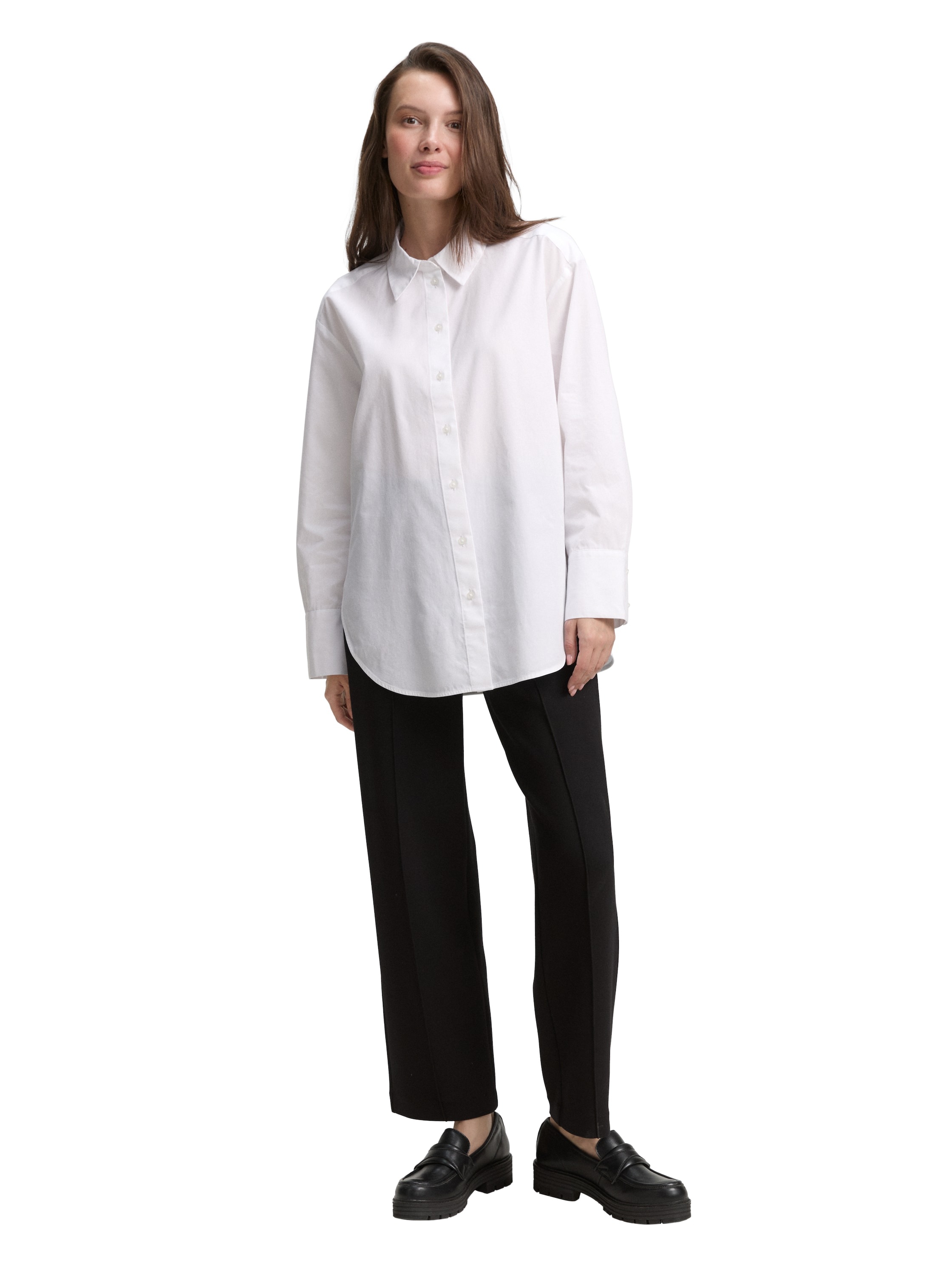 TOM TAILOR Hemdbluse, mit Manschetten