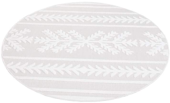 Carpet City Teppich »In-& Outdoorteppich Santorini 411, 3D-Effekt, Boho-Optik«, rund, 5 mm Höhe, Wetterfest & UV-beständig für Terrasse, Balkon, Küche, Flur
