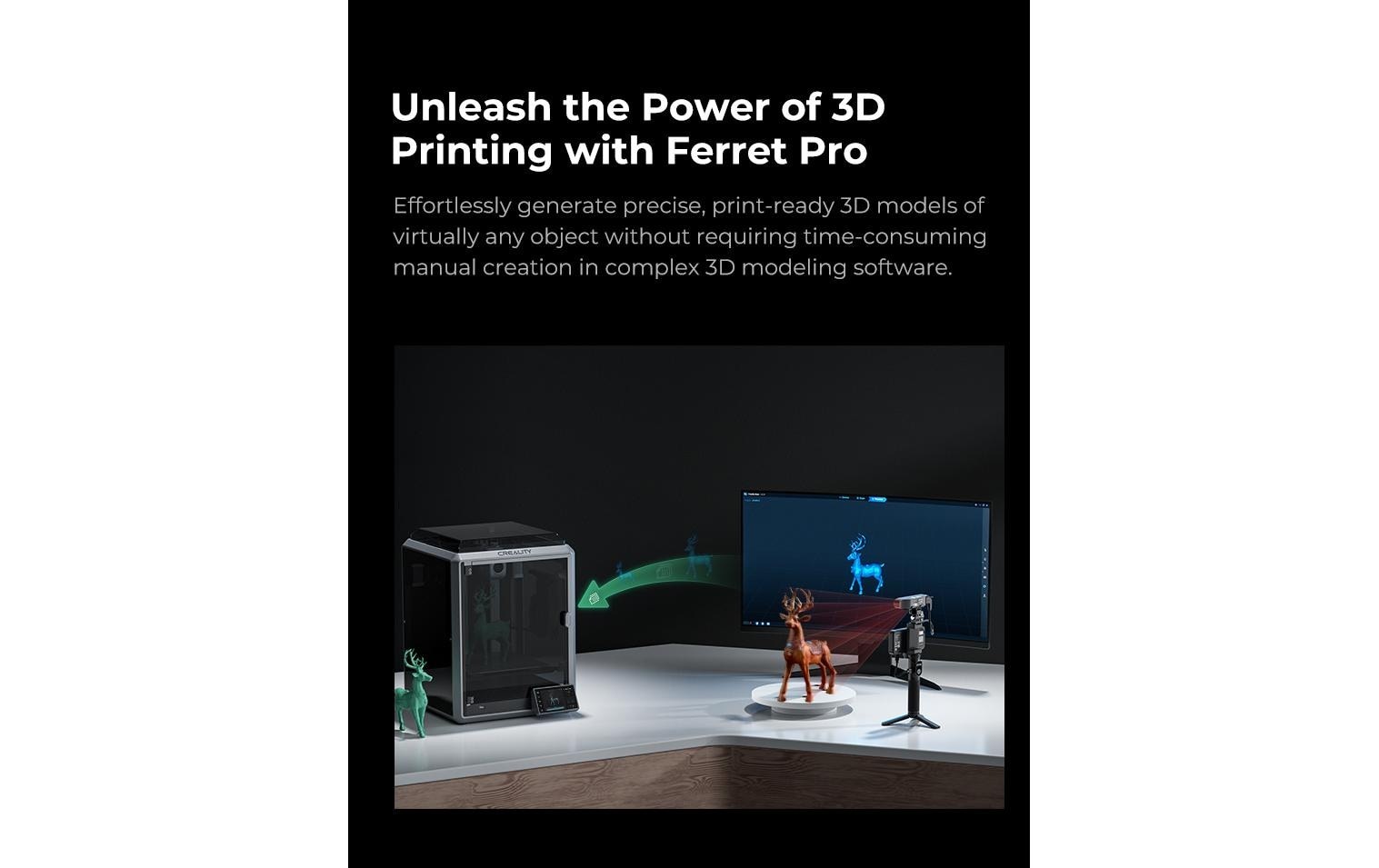 Creality 3D-Drucker »CR-Scan Ferret Pro, WiFi«