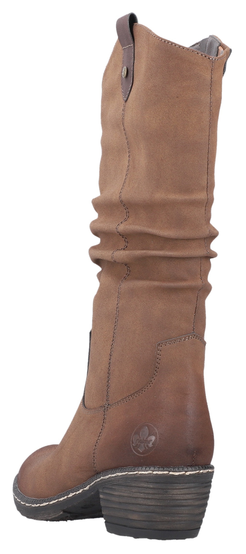 Rieker Westernstiefel, Cowboystiefel, Blockabsatz, mit Innenreissverschluss