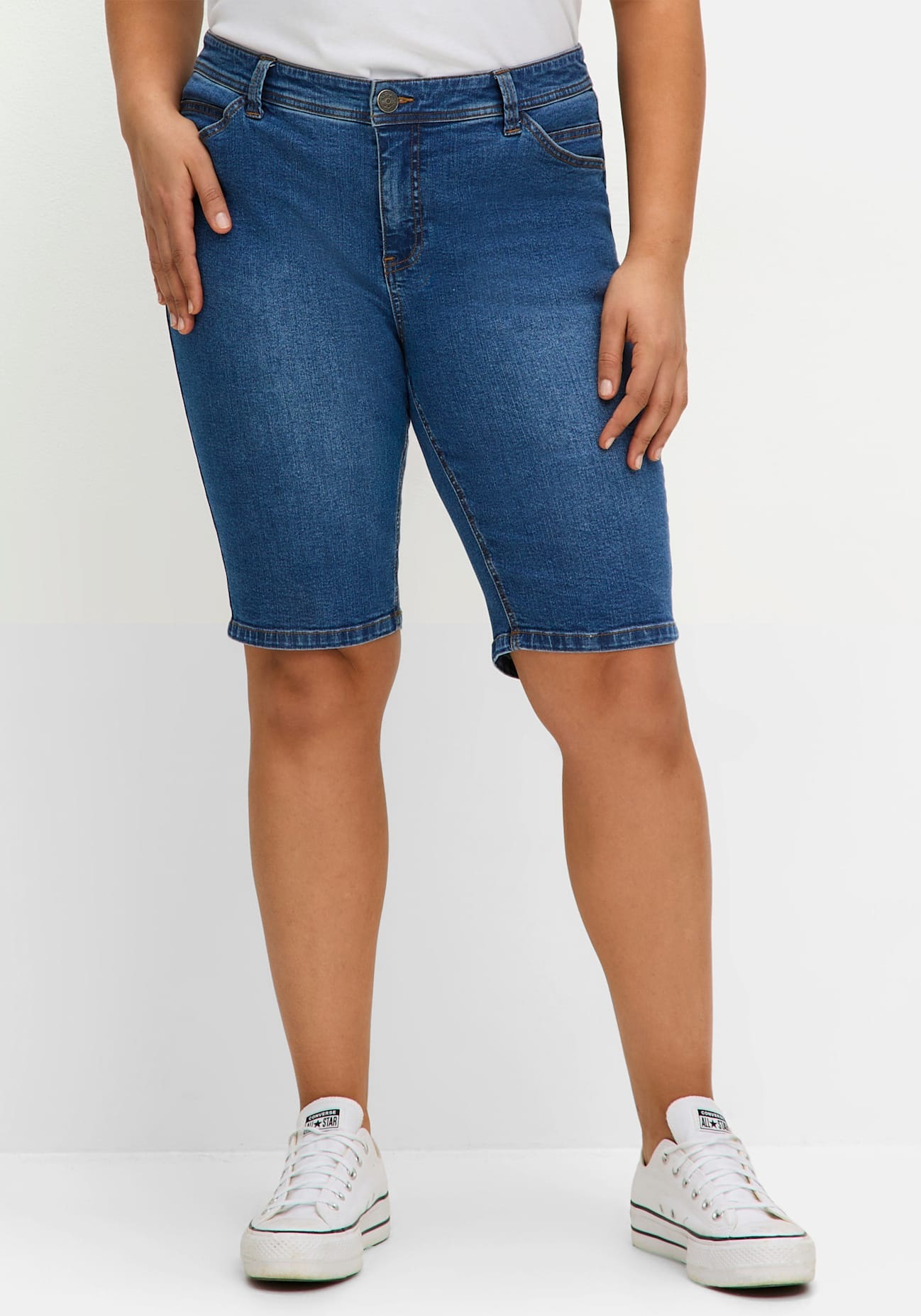 Sheego Jeansbermudas, (1 tlg.)