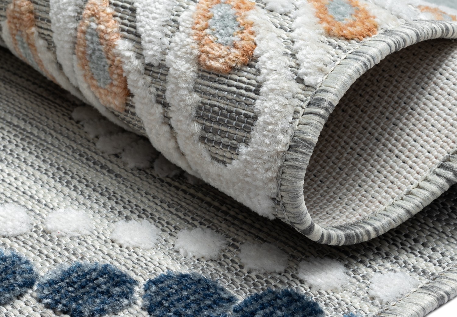 Myflair Möbel & Accessoires Teppich »Loop, LAGERRÄUMUNG!«, rechteckig, 8 mm Höhe, modernes Design, Hoch-Tief Effekt, Outdoor geeignet, Balkon, Terrasse