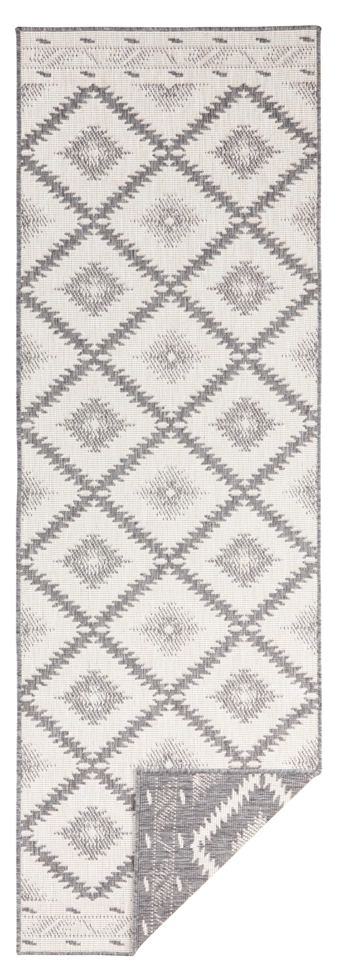 NORTHRUGS Teppich »Malibu Wendeteppich«, rechteckig, 5 mm Höhe, In-& Outdoor, Wetterfest, Balkon, Läufer, Wohnzimmer, Wasserfest