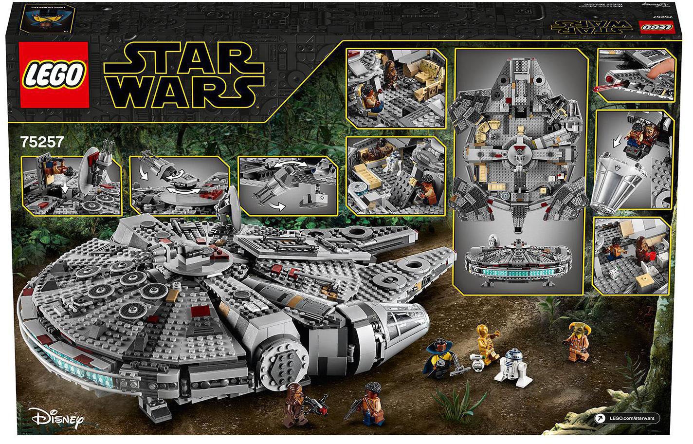 LEGO® Konstruktionsspielsteine »Millennium Falcon™ (75257), LEGO® Star Wars™«, (1353 St.), Made in Europe