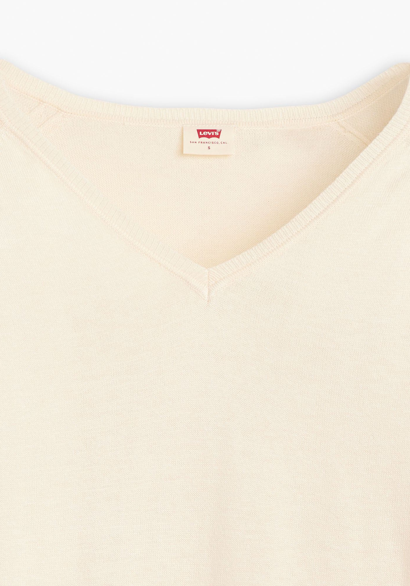 Levi's® Longpullover »PETAL VNECK SWEATER«, mit Rippbündchen