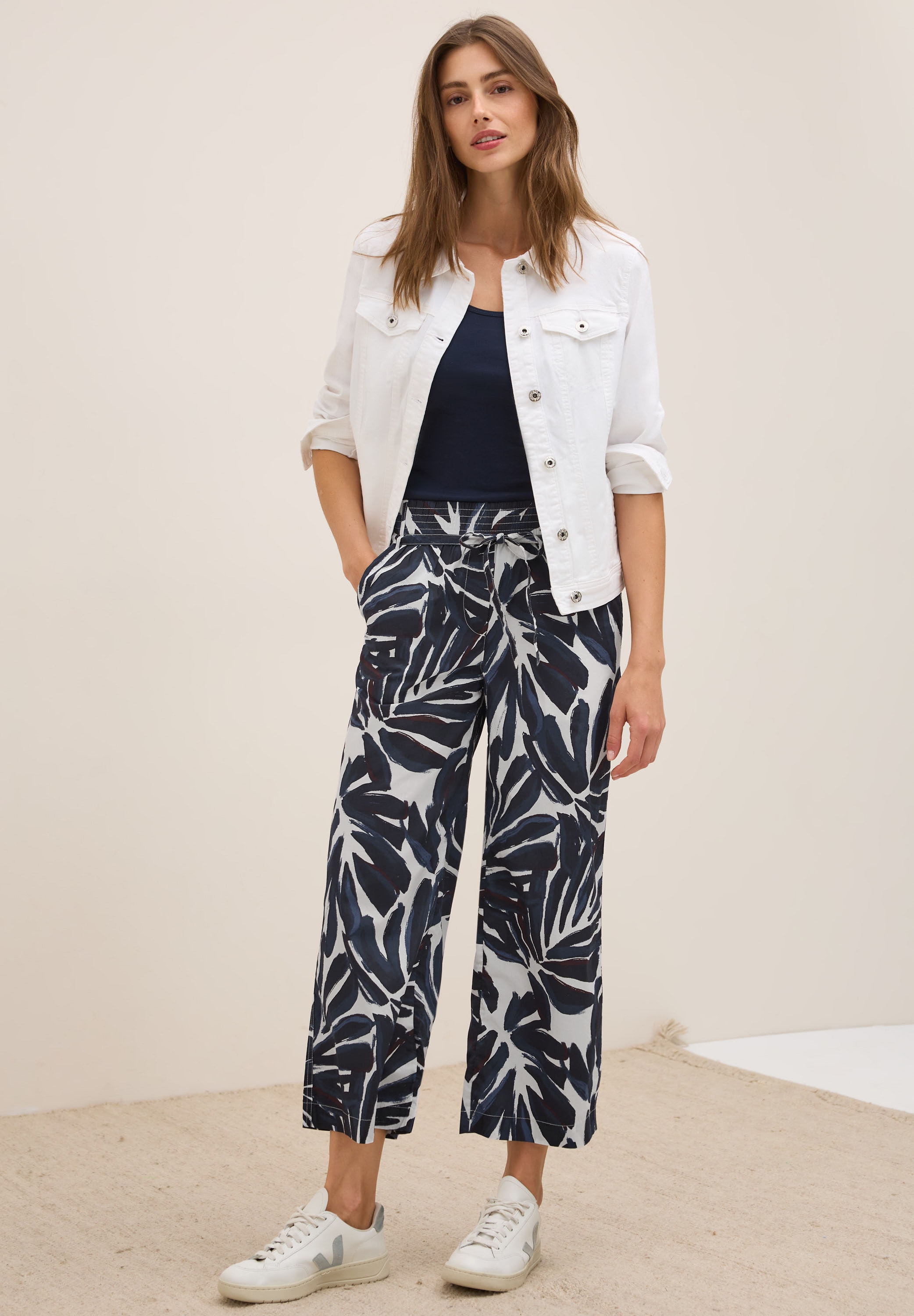 Cecil Stoffhose »Style NEELE«, Sommerhose mit grafischem Muster