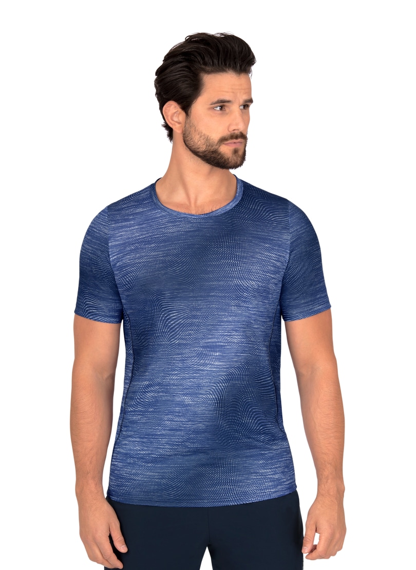 Trigema T-Shirt »TRIGEMA COOLMAX® Sportshirt mit modischem Druck«, (1 tlg.)