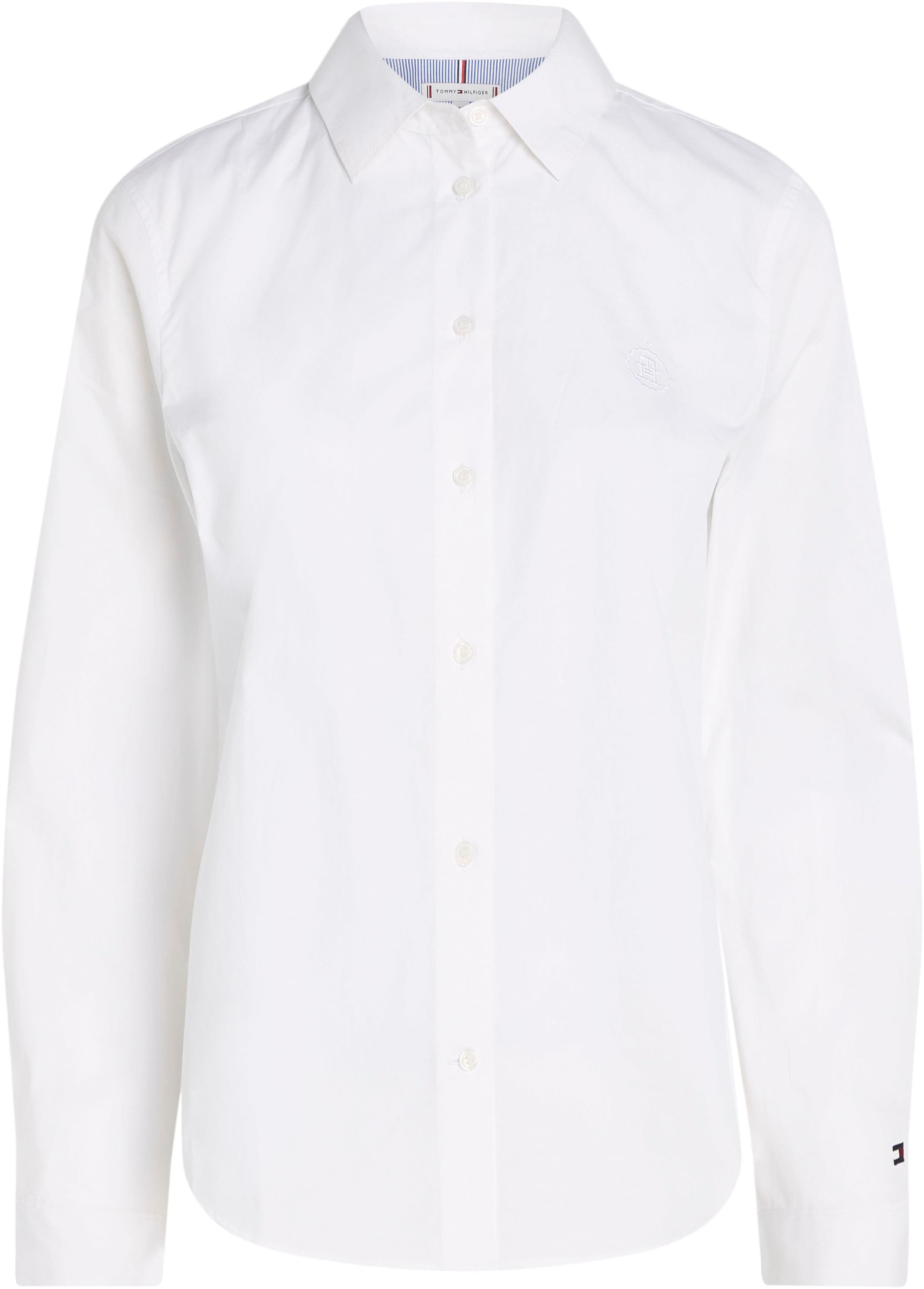 Tommy Hilfiger Curve Hemdbluse »CRV SMD ESSENTIAL REGULAR SHIRT«, mit Logoprägung