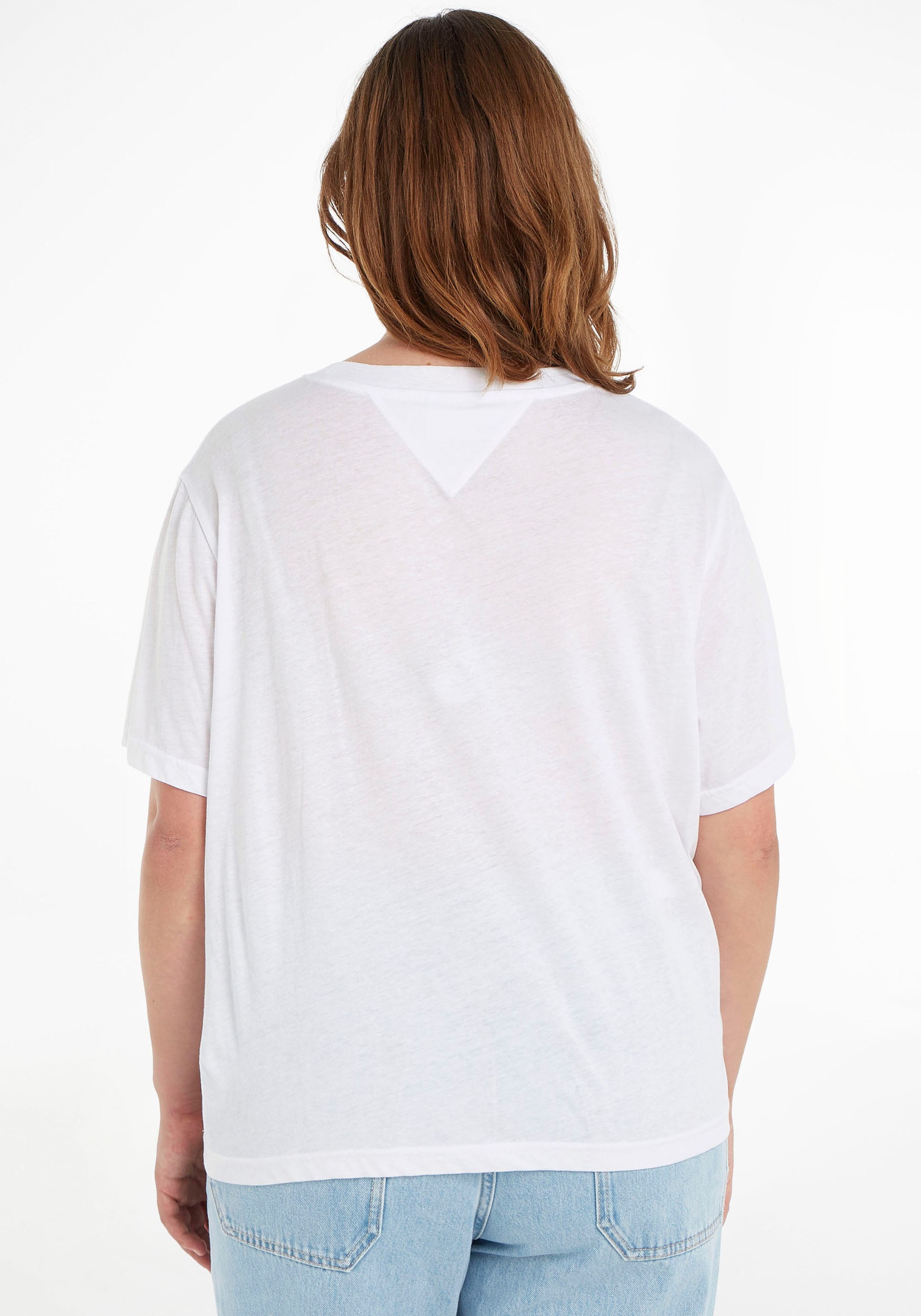 Tommy Jeans Curve T-Shirt Schriftzug CURVE REG | LOGO ,mit Tommy 1 SS«, CRV »TJW online kaufen PLUS SIZE Jelmoli-Versand ESSENTIAL Jeans
