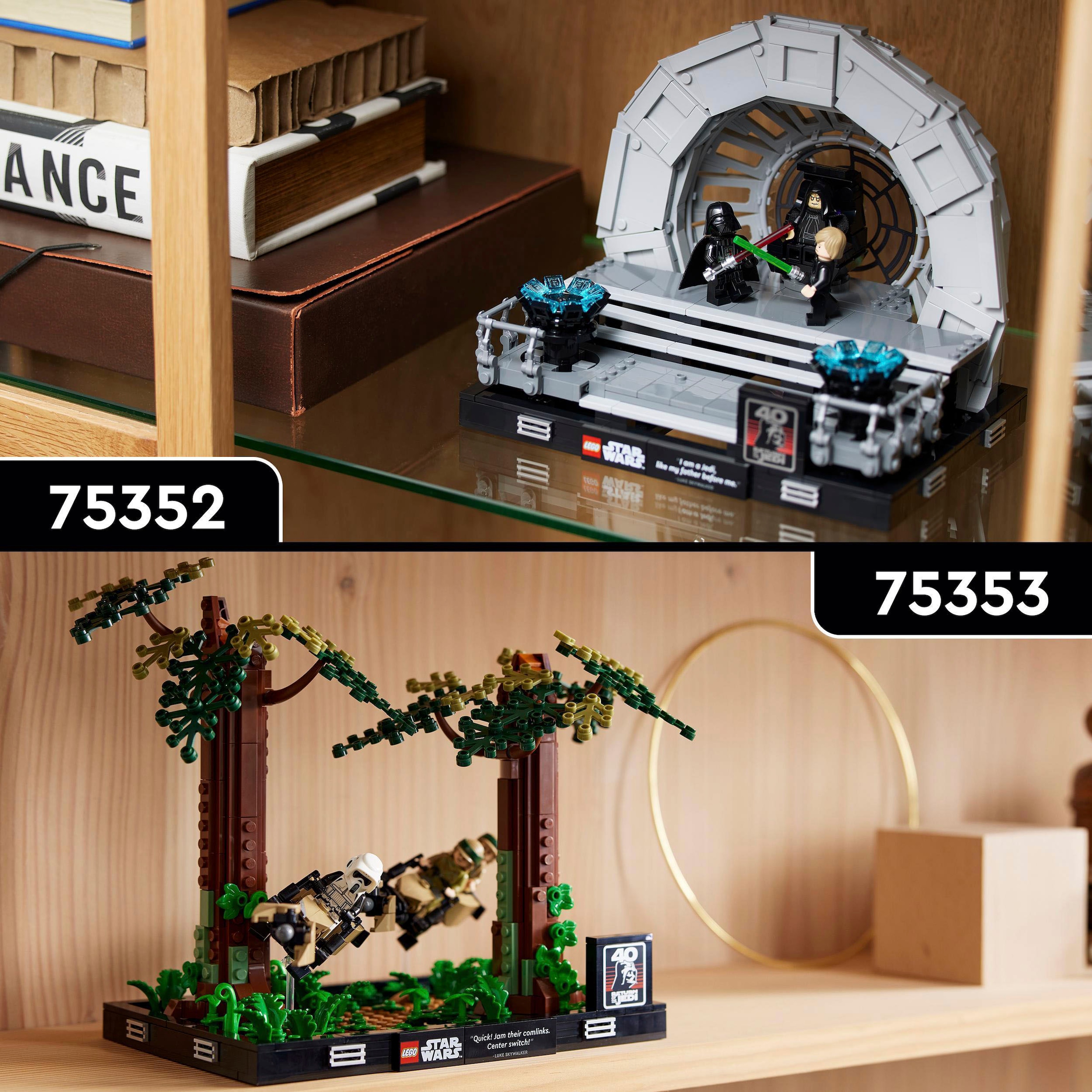 LEGO® Konstruktionsspielsteine »Verfolgungsjagd auf Endor – Diorama (75353), LEGO® Star Wars™«, (608 St.)