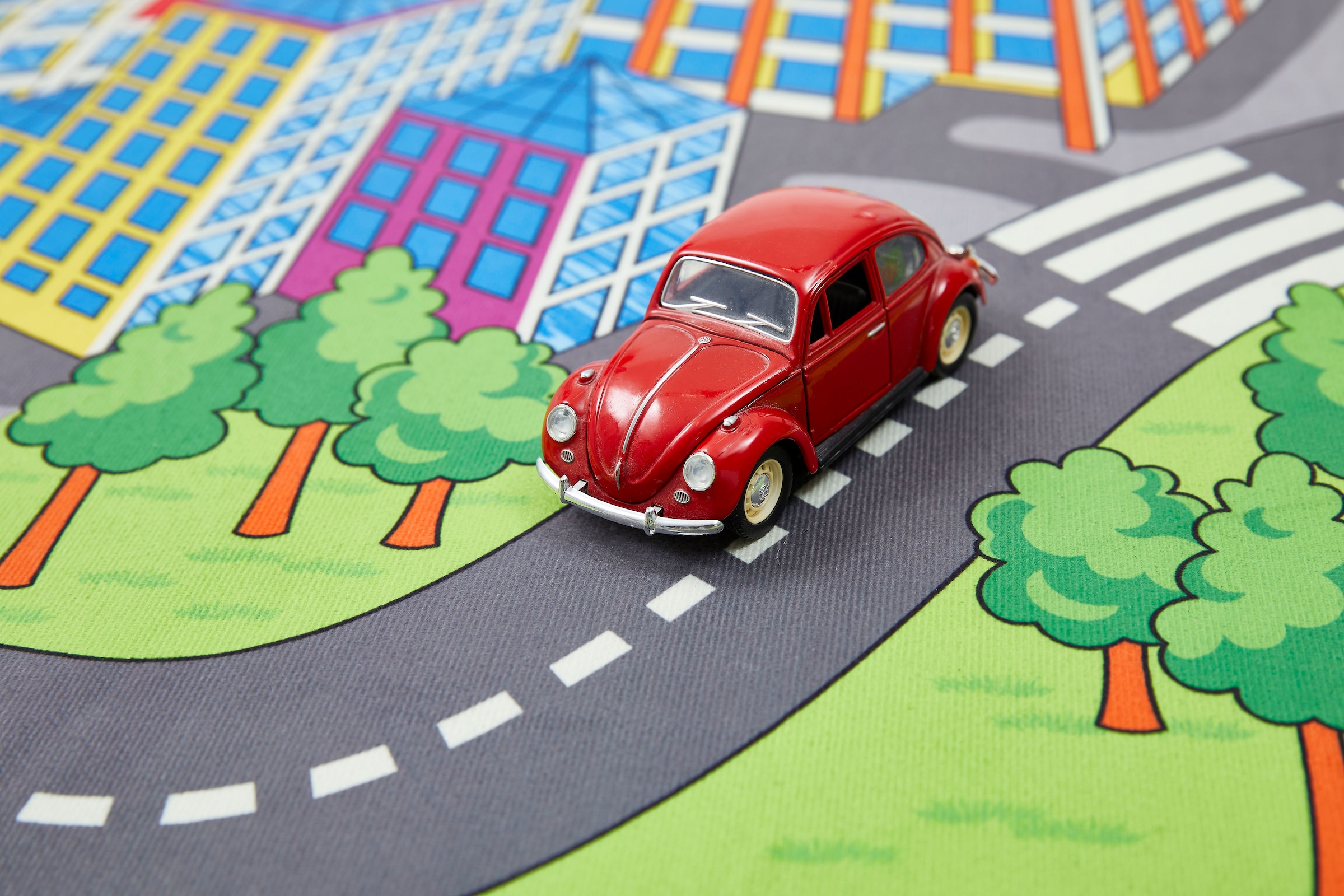Andiamo Kinderteppich »Street«, rechteckig, 5 mm Höhe, Strassen-Spiel-Teppich, weiche Spielunterlage, rutschhemmend