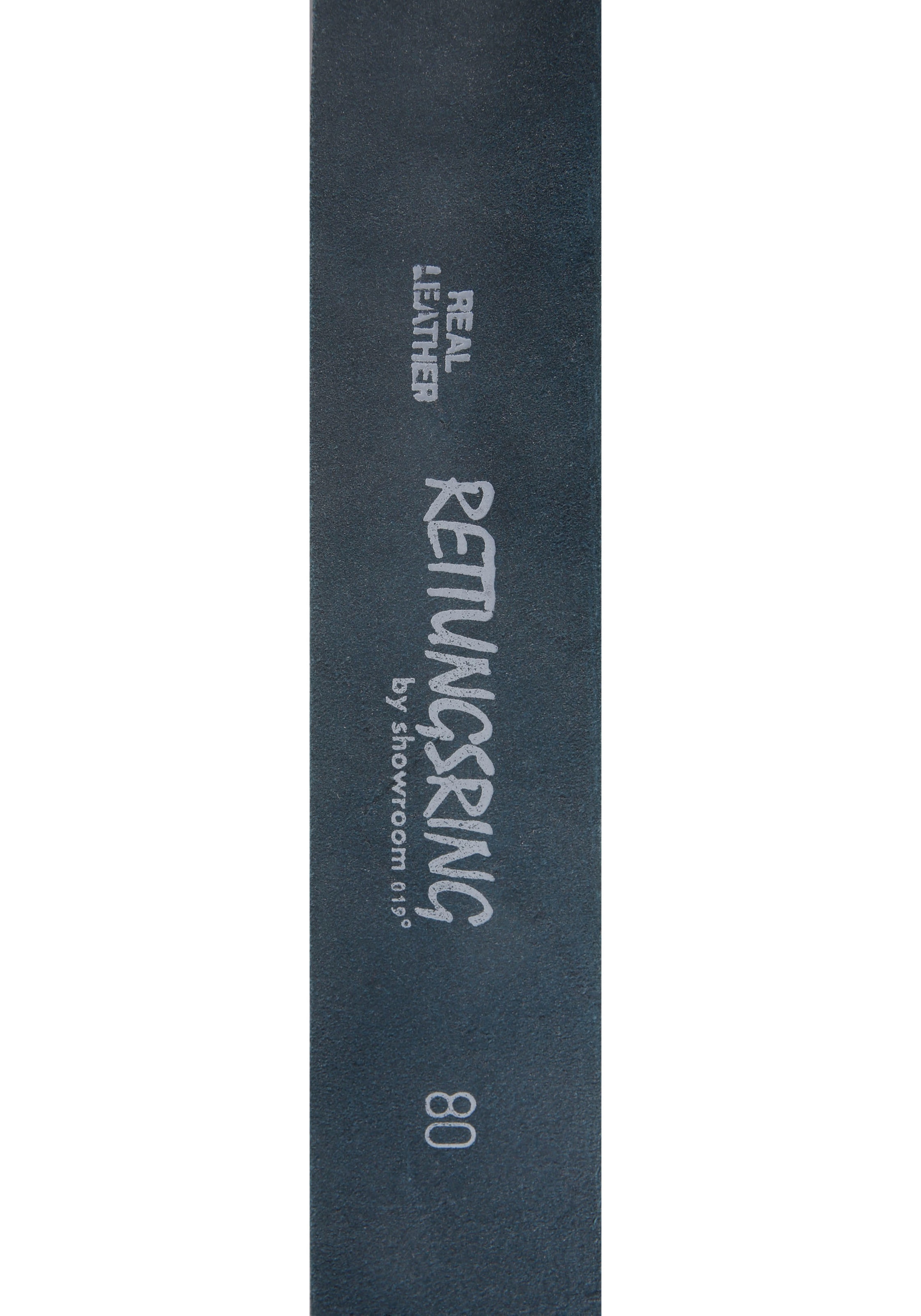 RETTUNGSRING by showroom 019° Ledergürtel, mit austauschbarer Schliesse »Rechteck Eingefasst Grau«