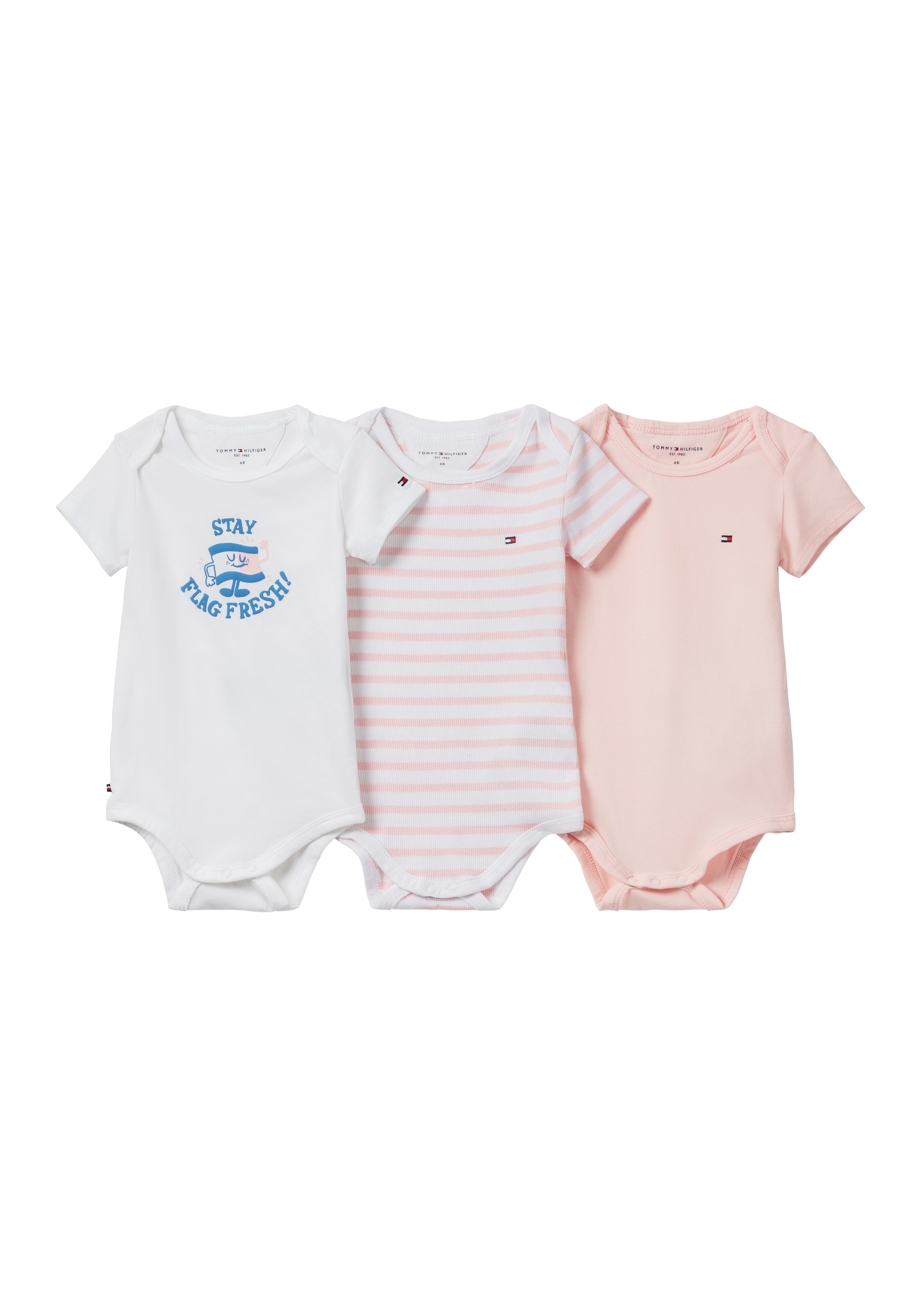 Tommy Hilfiger Kurzarmbody »3 PACK BODY SS GIFTBOX« Packung, 3er, 3 Stk. aus weicher Baumwollmischung