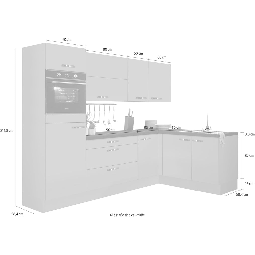 OPTIFIT Winkelküche »Cara«