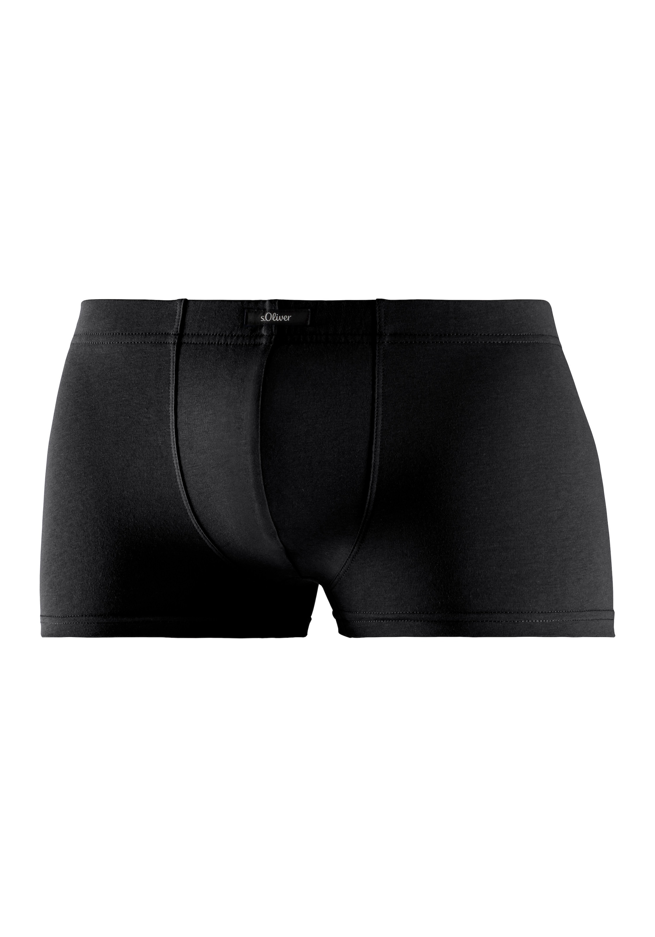 s.Oliver Hipster, (Dose, 4 St.), knapp sitzende Boxershorts aus Baumwollmischung in der Dose verpackt