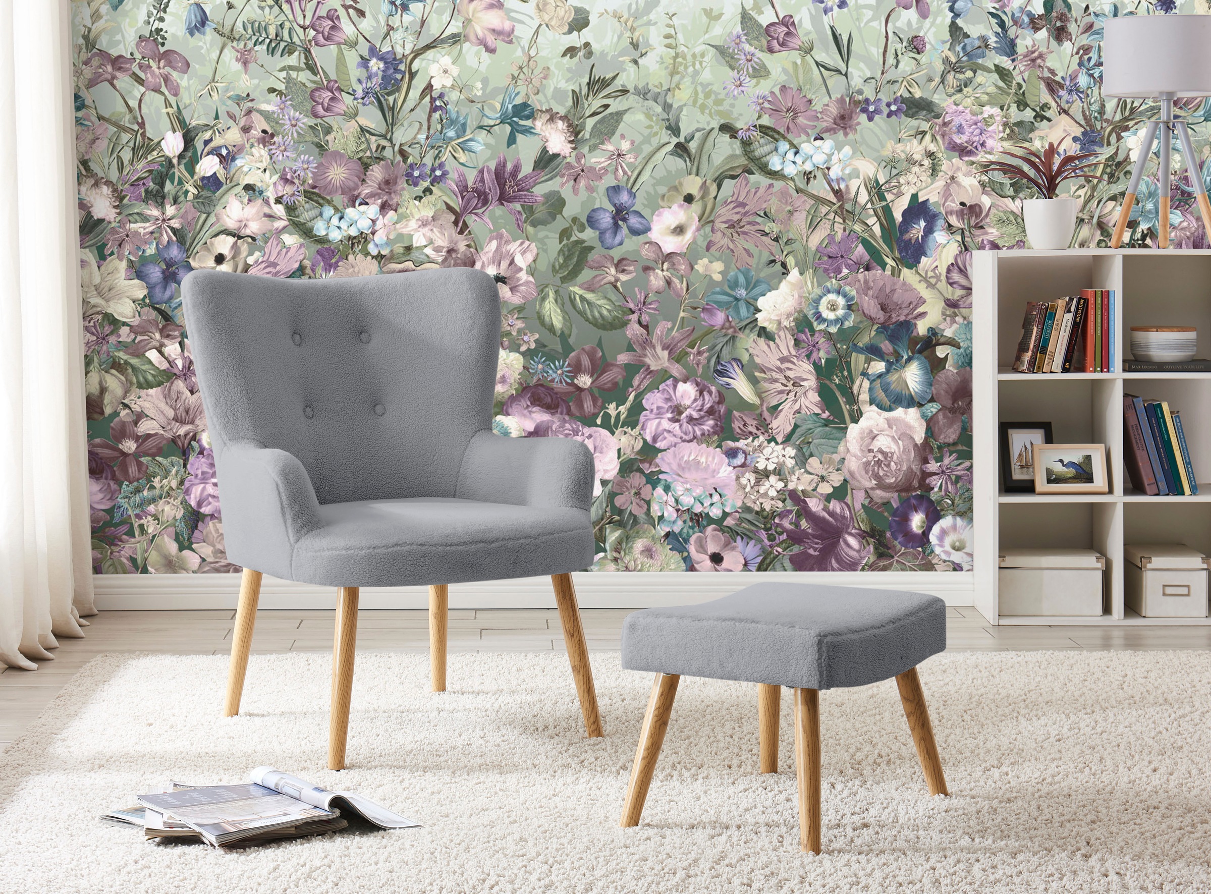 INOSIGN Sessel »Levent«, Hocker, in unterschiedlichen Bezugsqualitäten, Sitzhöhe 40 cm kaufen