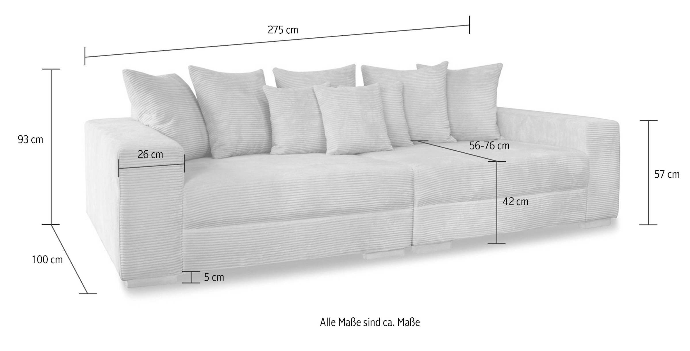 GEPADE Big-Sofa »Adrian, Loungesofa«