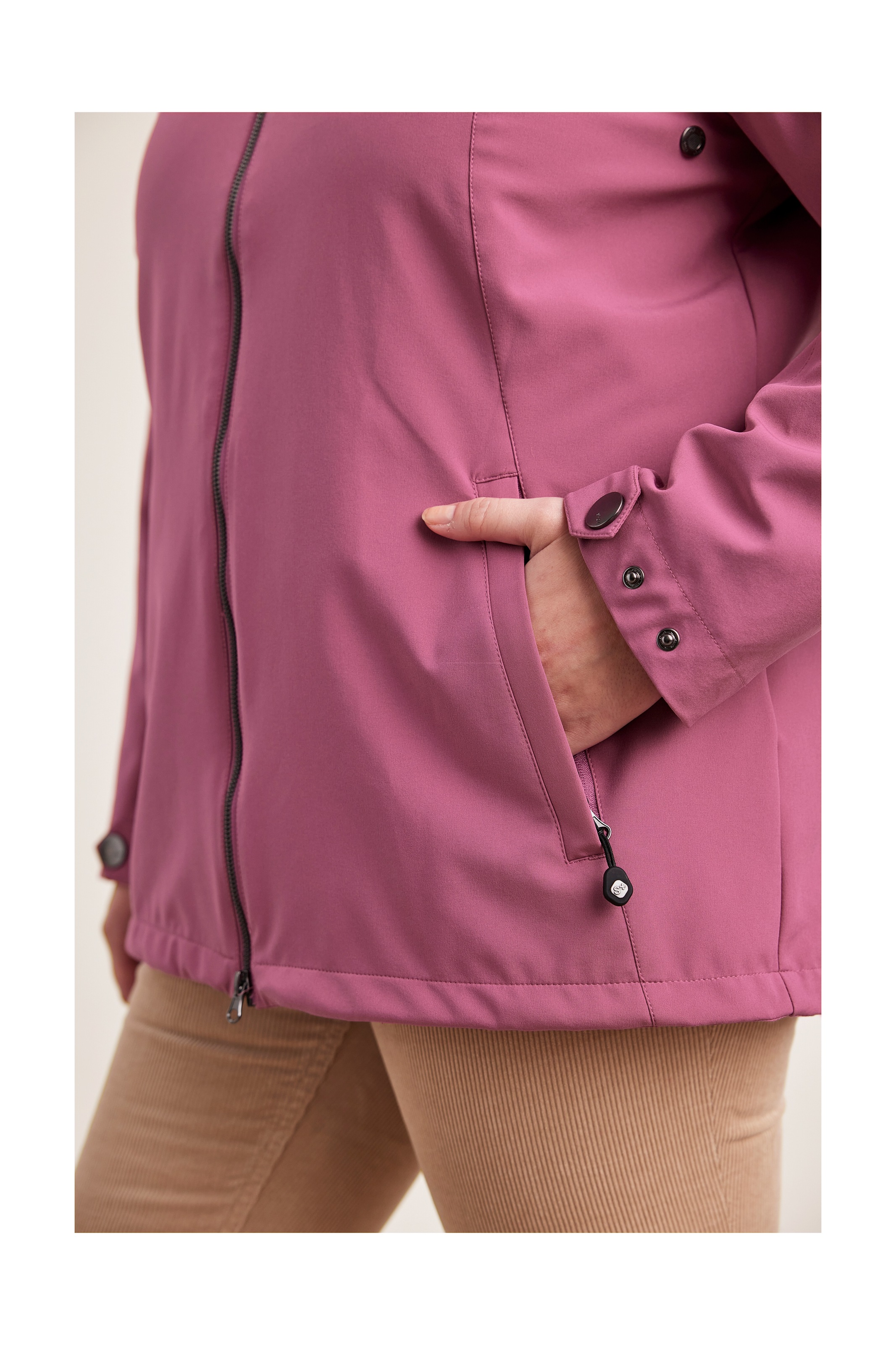 STOY Softshelljacke »STS 1 WMN SFTSHLL JCKT«, Damen Softshelljacke: wasserabweisend, winddicht, atmungsaktiv