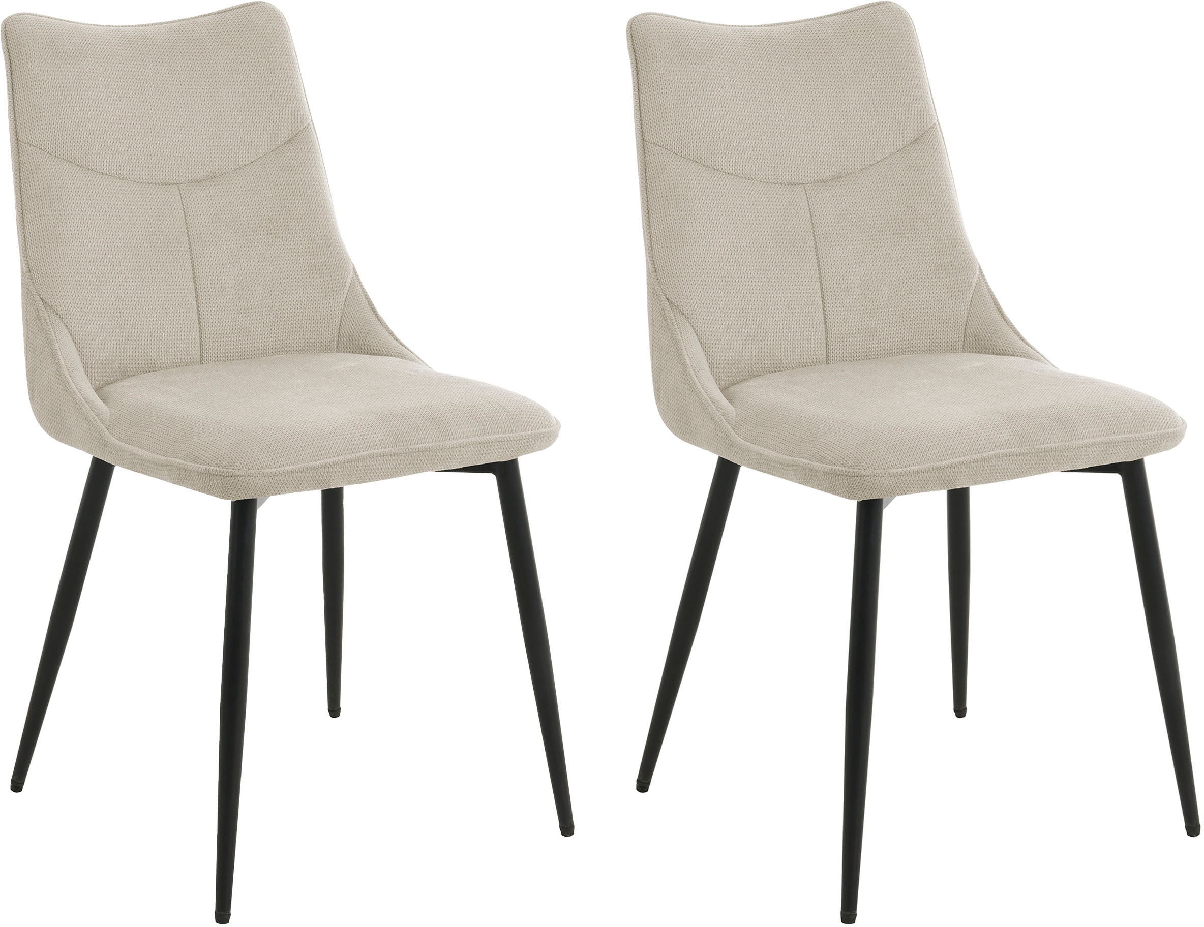 byLIVING Stuhl CARLO, Breite 59 cm, taupe