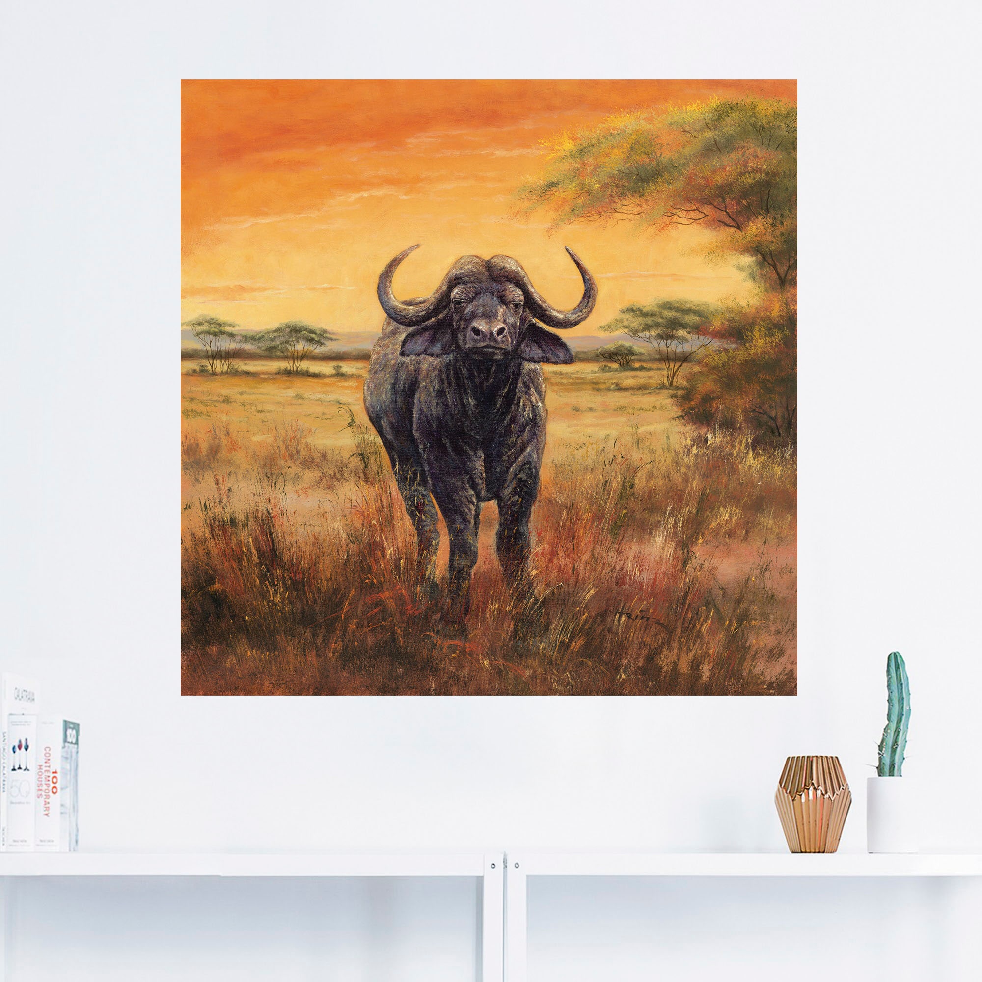 Artland Wandbild »Büffel«, Wildtiere, (1 kaufen in Grössen Poster als St.), Alubild, Leinwandbild, Wandaufkleber | Jelmoli-Versand online versch. oder