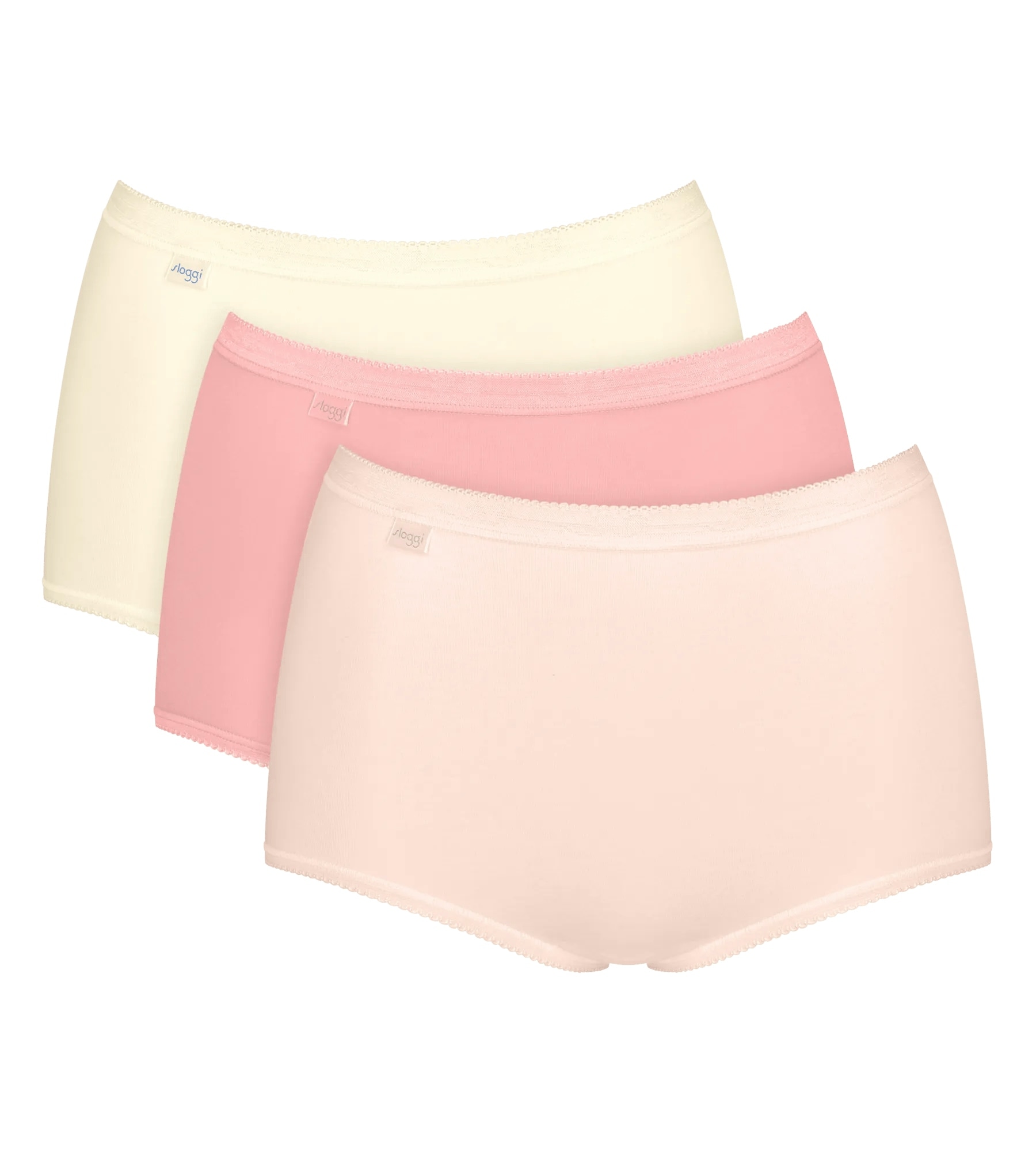 sloggi Maxislip "Basic+ Maxi" perfekter Sitz, Cotton-Mix, hohe Taille