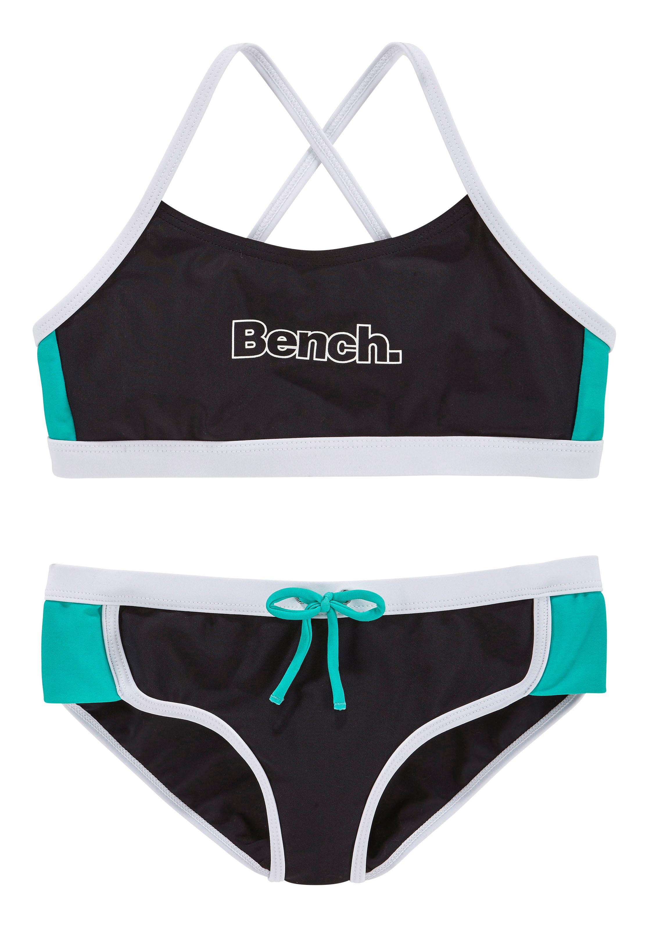 | Kontrastdetails günstig Jelmoli-Versand Bench. Bustier-Bikini, mit ✵ bestellen