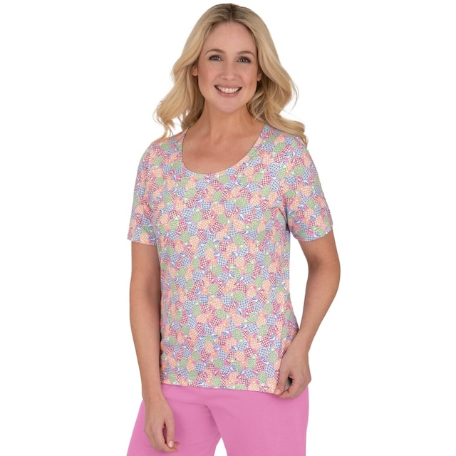 Trigema T-Shirt »TRIGEMA T-Shirt mit farbenfrohem Allover-Print« online  shoppen bei Jelmoli-Versand Schweiz