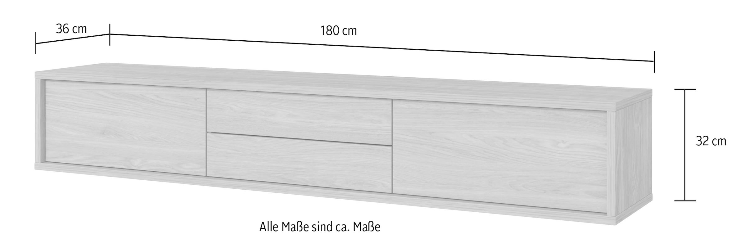 INOSIGN Lowboard »Frida«, Hängend oder stehend montierbar