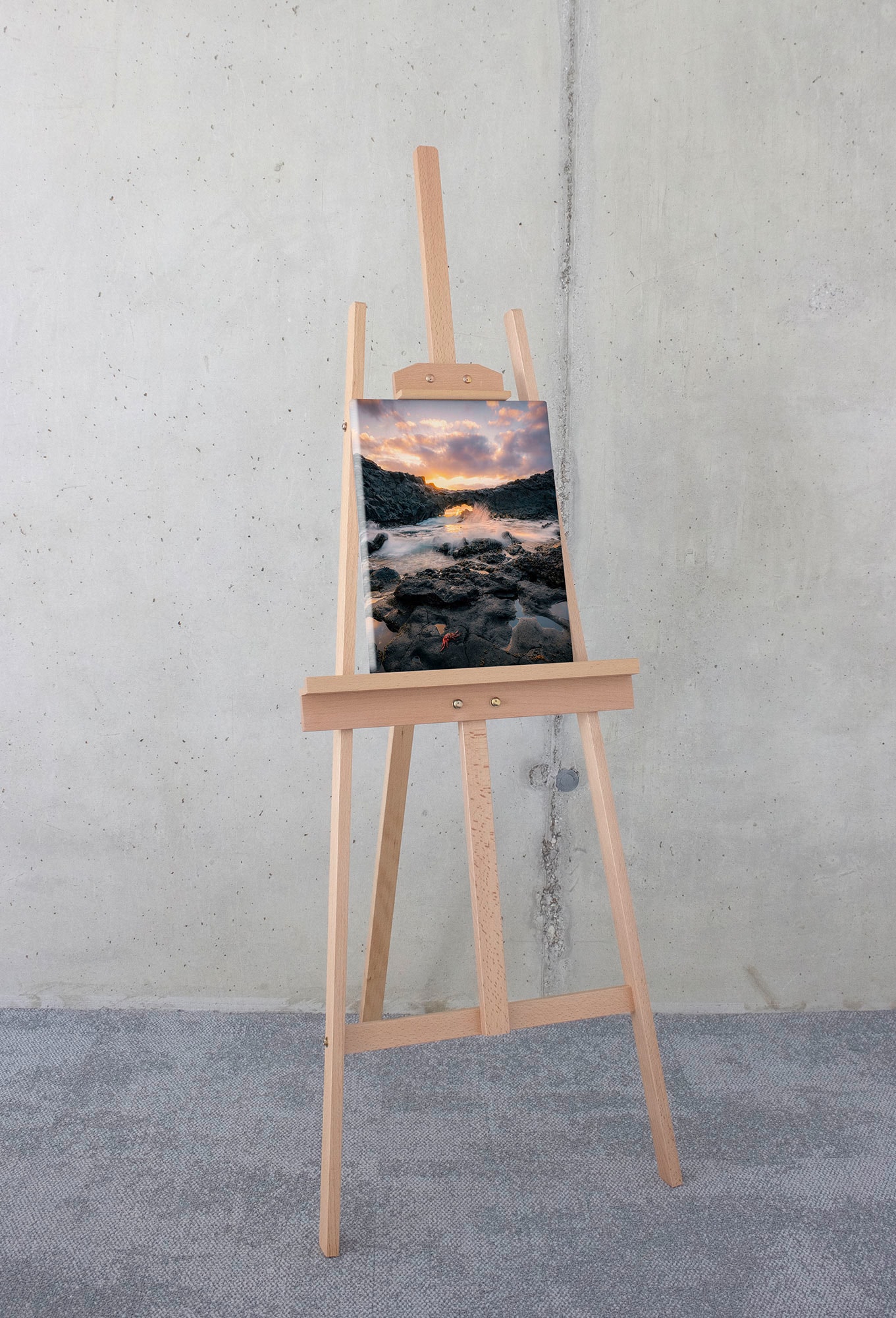 Komar Leinwandbild »Golden Eye - Grösse 30 x 40 cm«, Baum-Blätter-Natur-Berge-Blumen-Foto-Jahreszeiten-Landschaft-Meer-Strand-Palmen, (Packung, 1 St.), Keilrahmenbild mi Echtholzrahmen