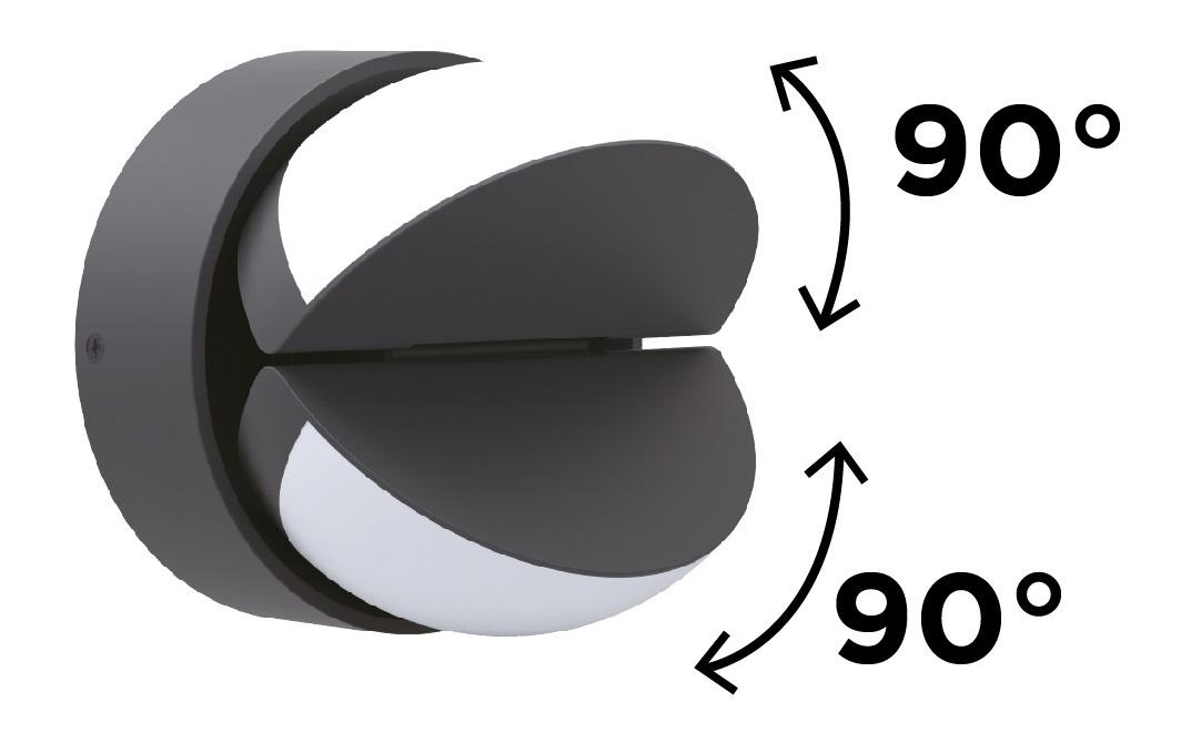 LUTEC LED Wandleuchte »EKLIPS«