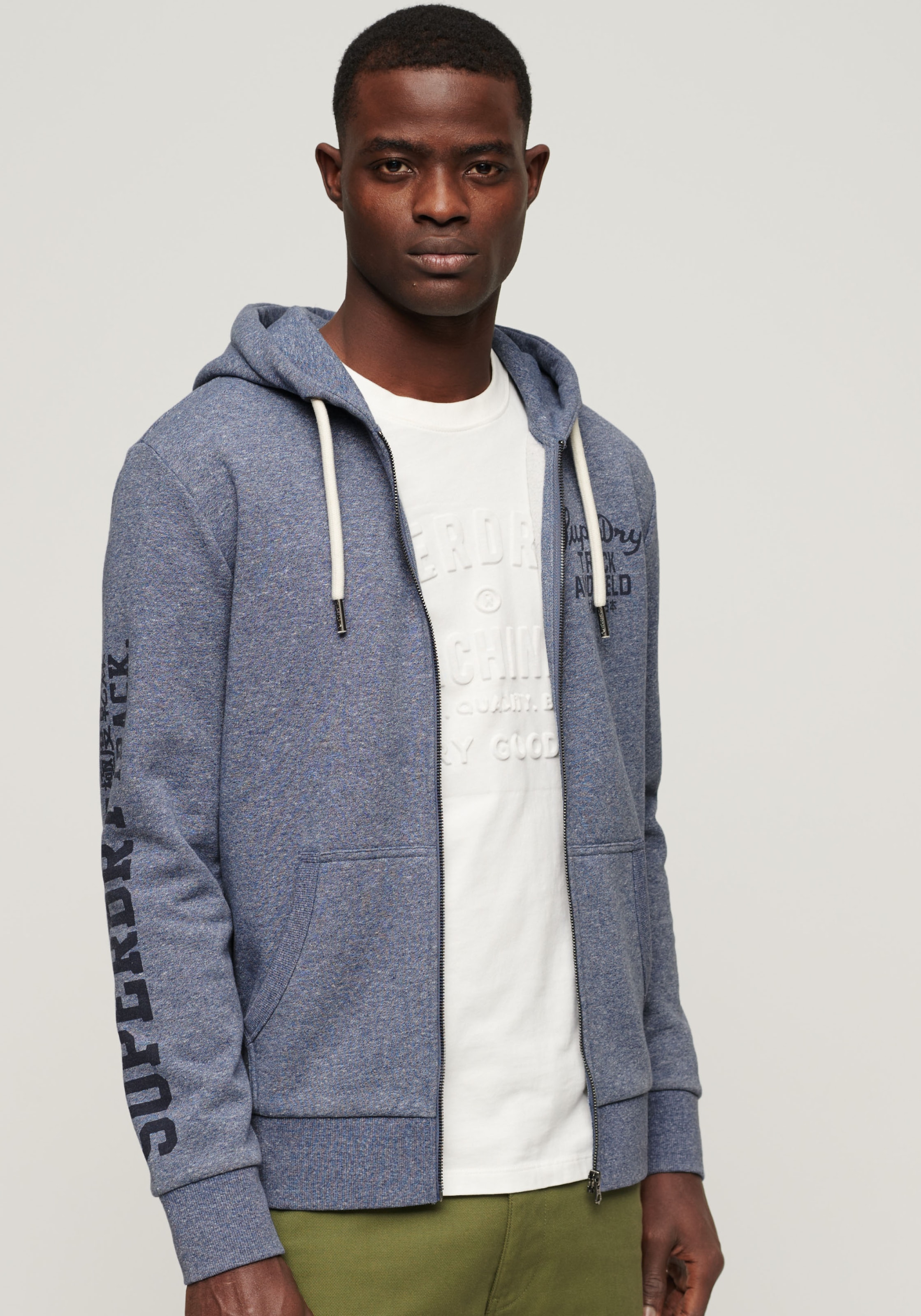 Superdry Kapuzensweatjacke »ATHLETIC COLL GRAPHIC ZIPHOOD«