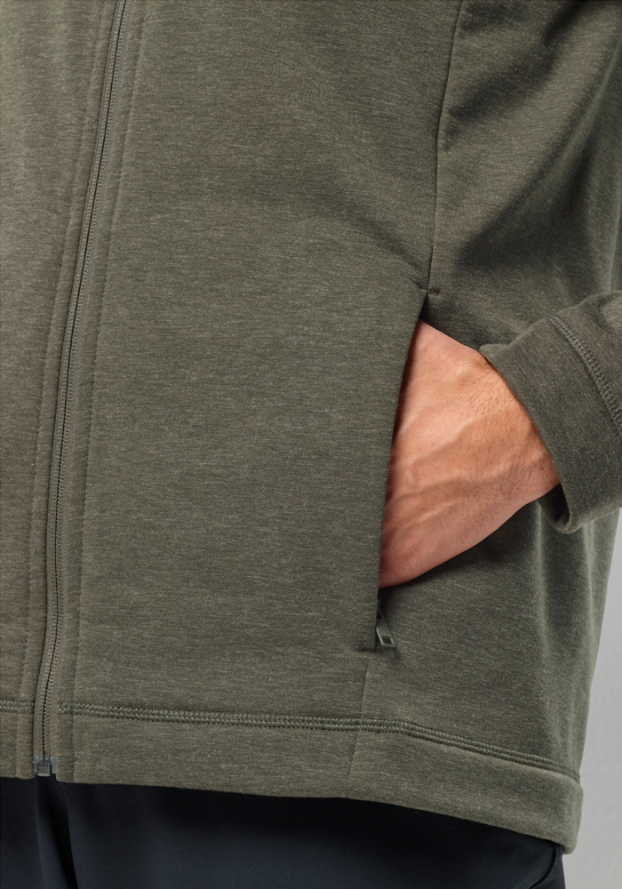 Jack Wolfskin Fleecejacke »WALDSEE HOODED JKT M«, mit Kapuze