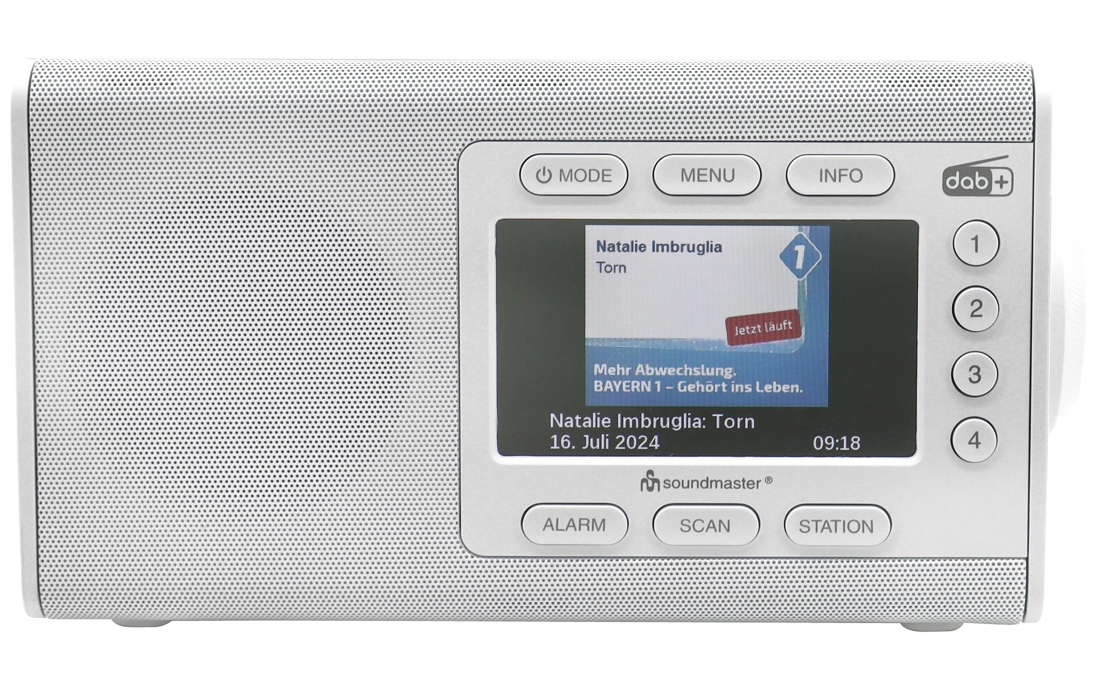 Soundmaster Digitalradio (DAB+) »DAB900WE«, Datumsanzeige, Display, Senderspeicher