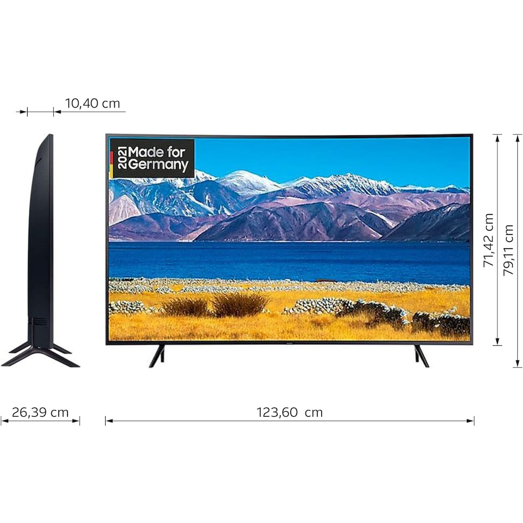 Samsung Curved-LED-Fernseher »GU55TU8379U«, 138 cm/55 Zoll, 4K Ultra HD, Smart-TV, HDR,Crystal Prozessor 4K,Crystal Display,Curved Screen