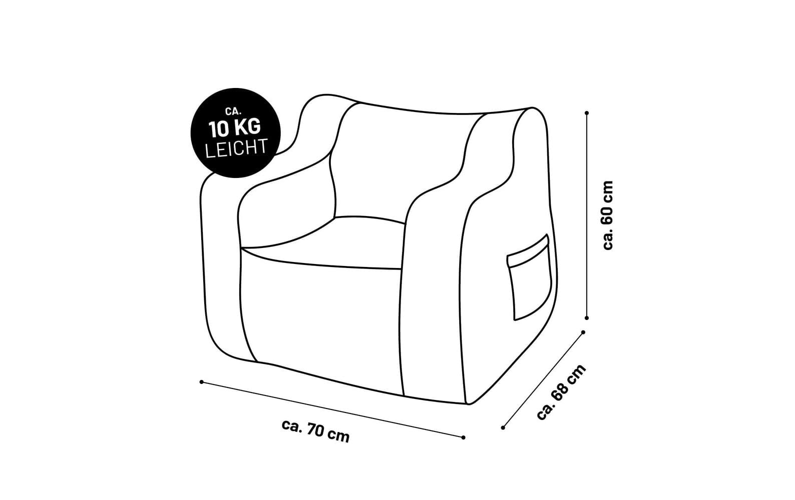 Lumaland Sessel »Glow in the Dark«