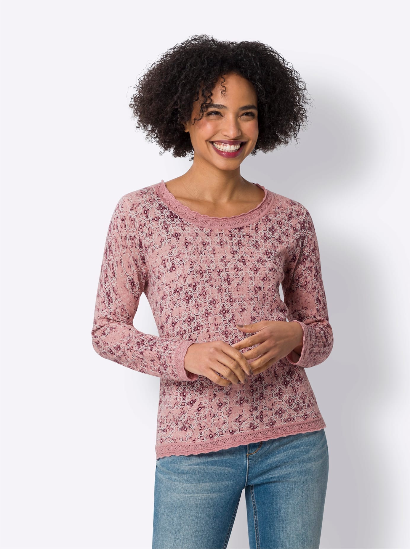 heine Strickpullover »Druck-Pullover«