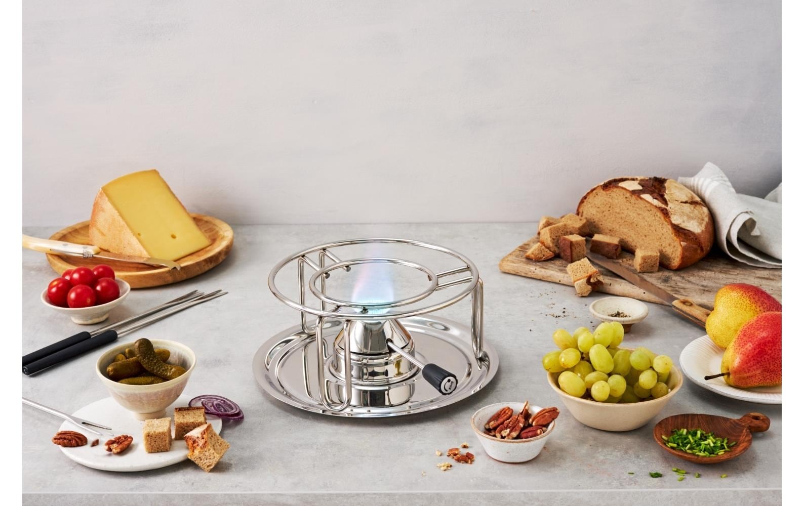 Fondue »Kisag Rechaud Classic Silver«