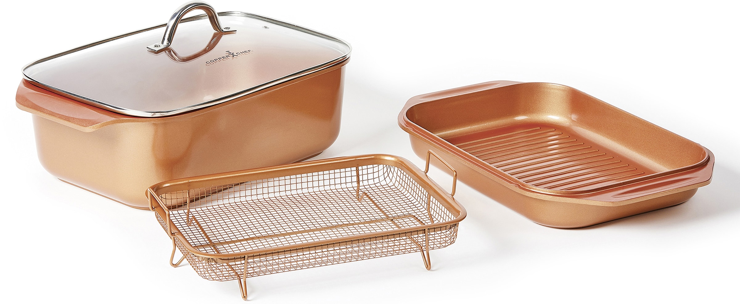 LIVINGTON Bräter »Cooperline Wonder Cooker Deluxe«, Aluminium, Induktion
