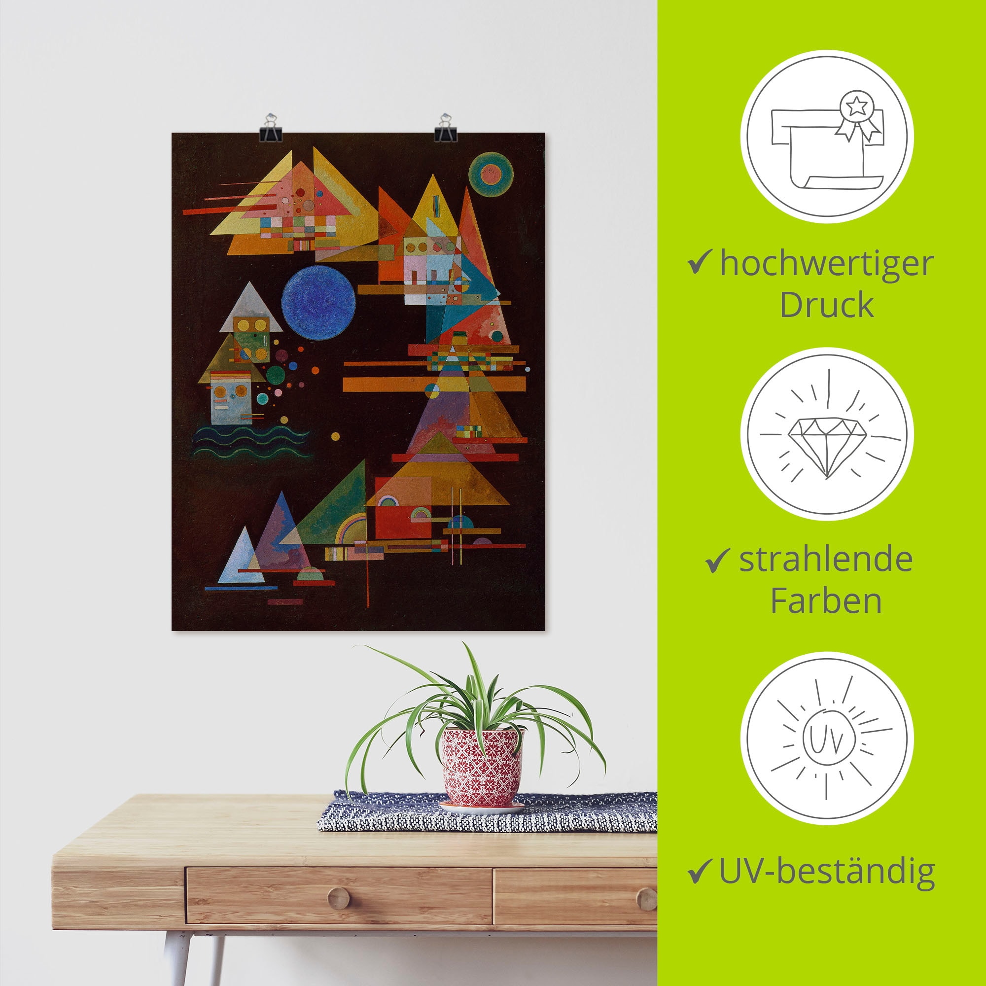 Artland Kunstdruck »Spitzen im Bogen. 1927«, Muster, (1 St.), als Leinwandbild, Wandaufkleber oder Poster in versch. Grössen