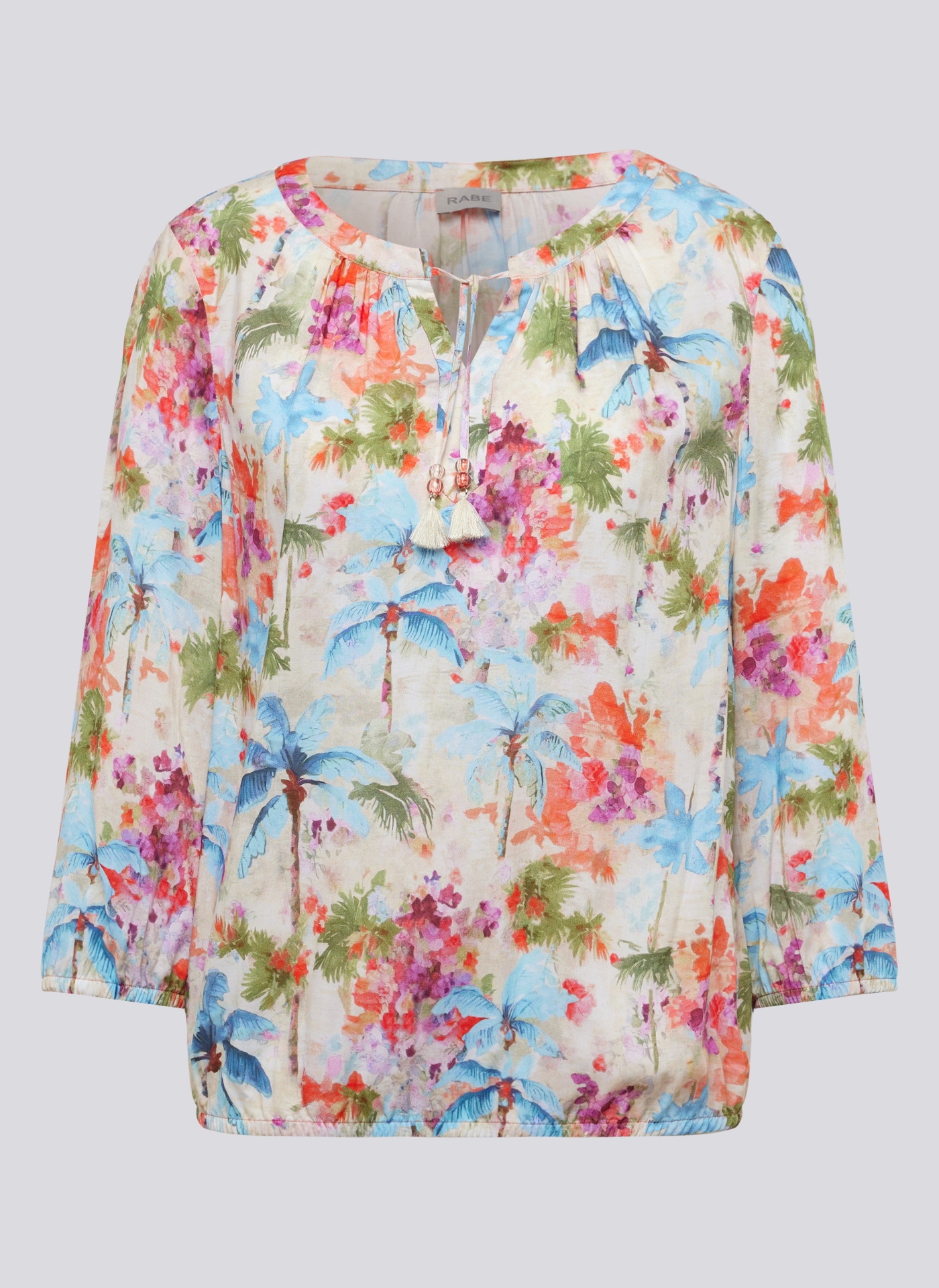 Rabe Druckbluse, im Tunika-Stil und mit floralem Muster