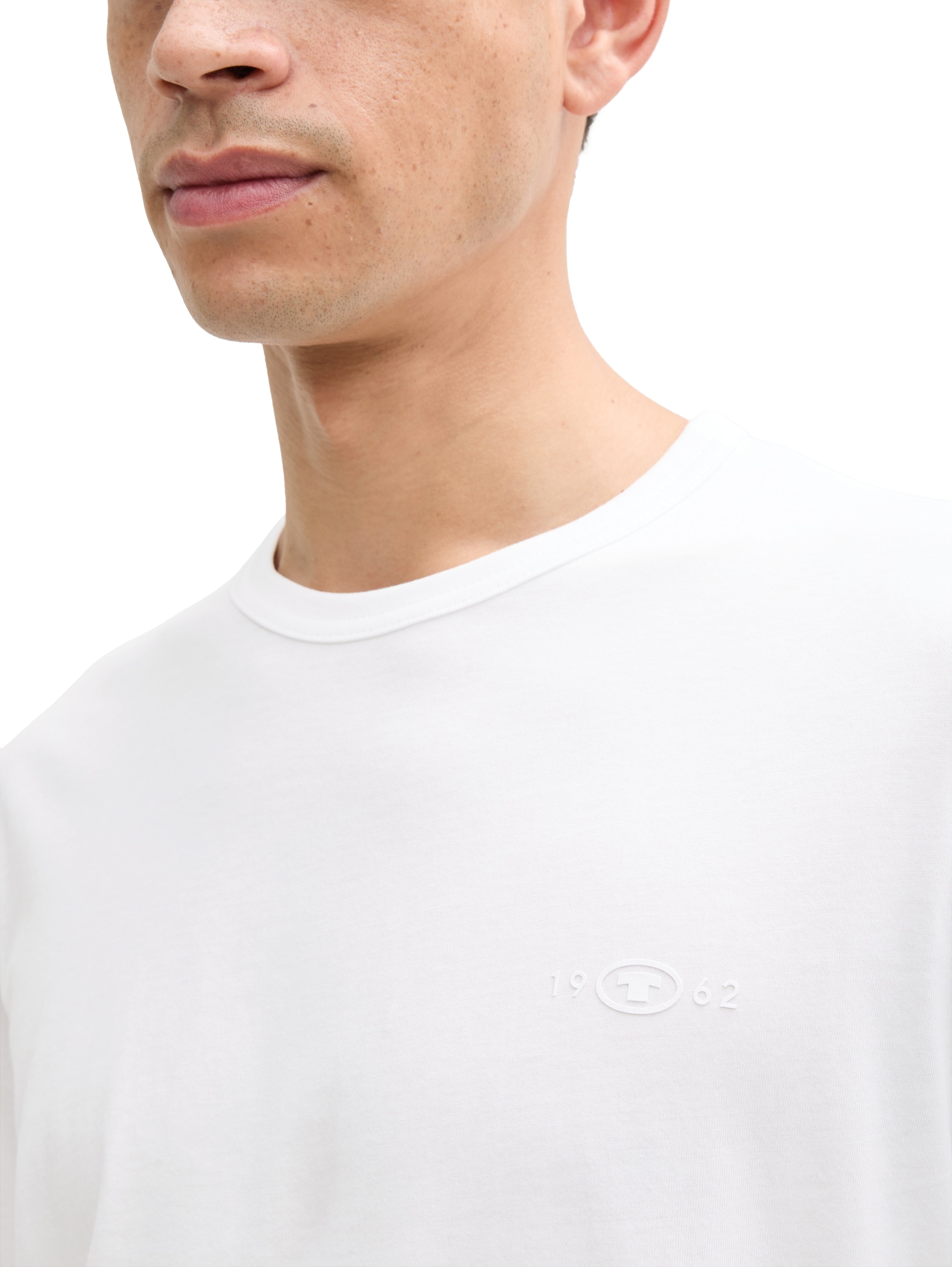TOM TAILOR T-Shirt, (Packung, 2 tlg.), mit Ton-in-Ton Logo