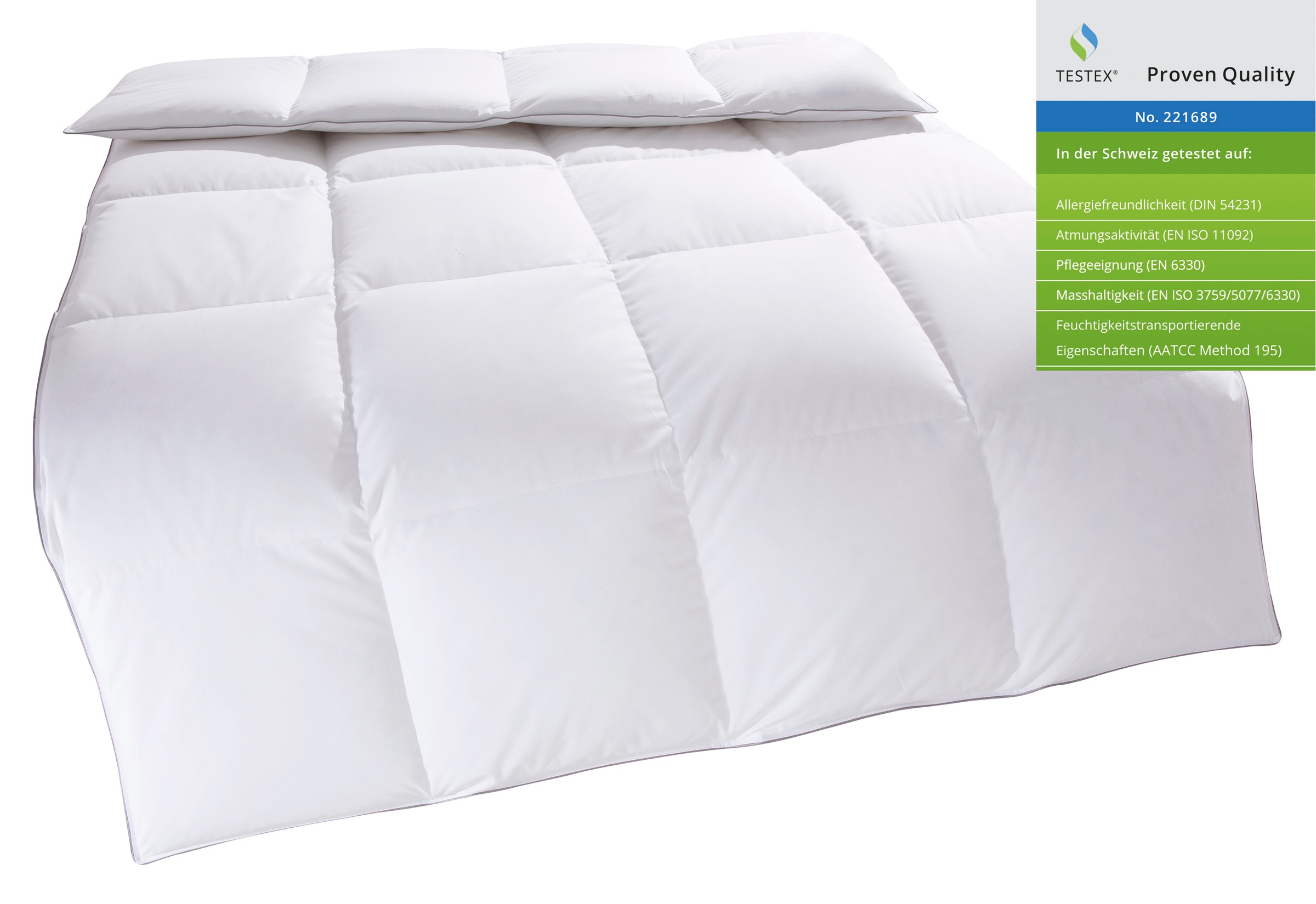 OTTO home Daunenbettdecke "Tamins, Bettdecke 135x200 cm, 155x220 cm, Made in Germany" extrawarm Füllung 100% Daunen 1 Stk. tlg. Sommer, Winter, Decke, Made in Germany, Allergiker geeignet (NOMITE)