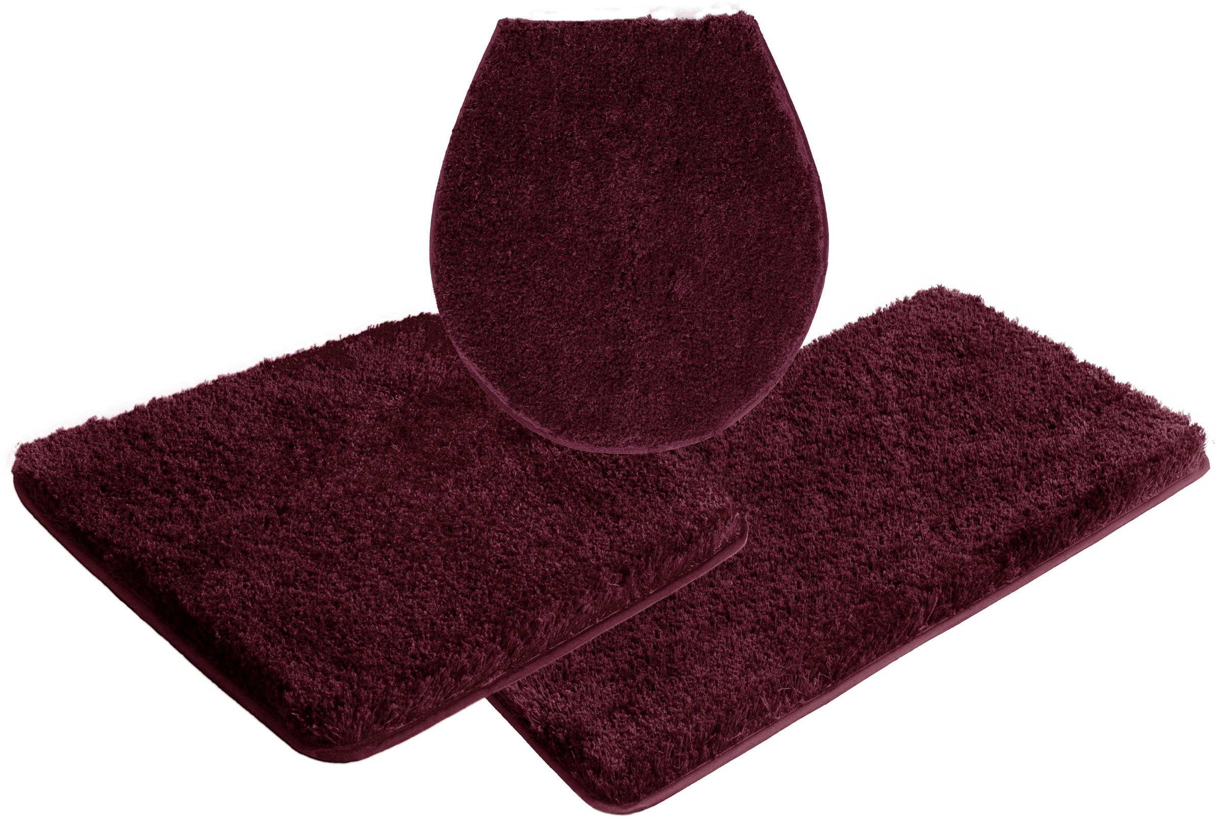 Möve Badematte »Superwuschel, Badvorleger, Badezimmer Teppich«, rutschhemmend beschichtet, strapazierfähig-schnell trocknend-fussbodenheizungsgeeignet, Mikrofaser-Badematte, Badteppich, rechteckig, rund & als 3-tlg. Set