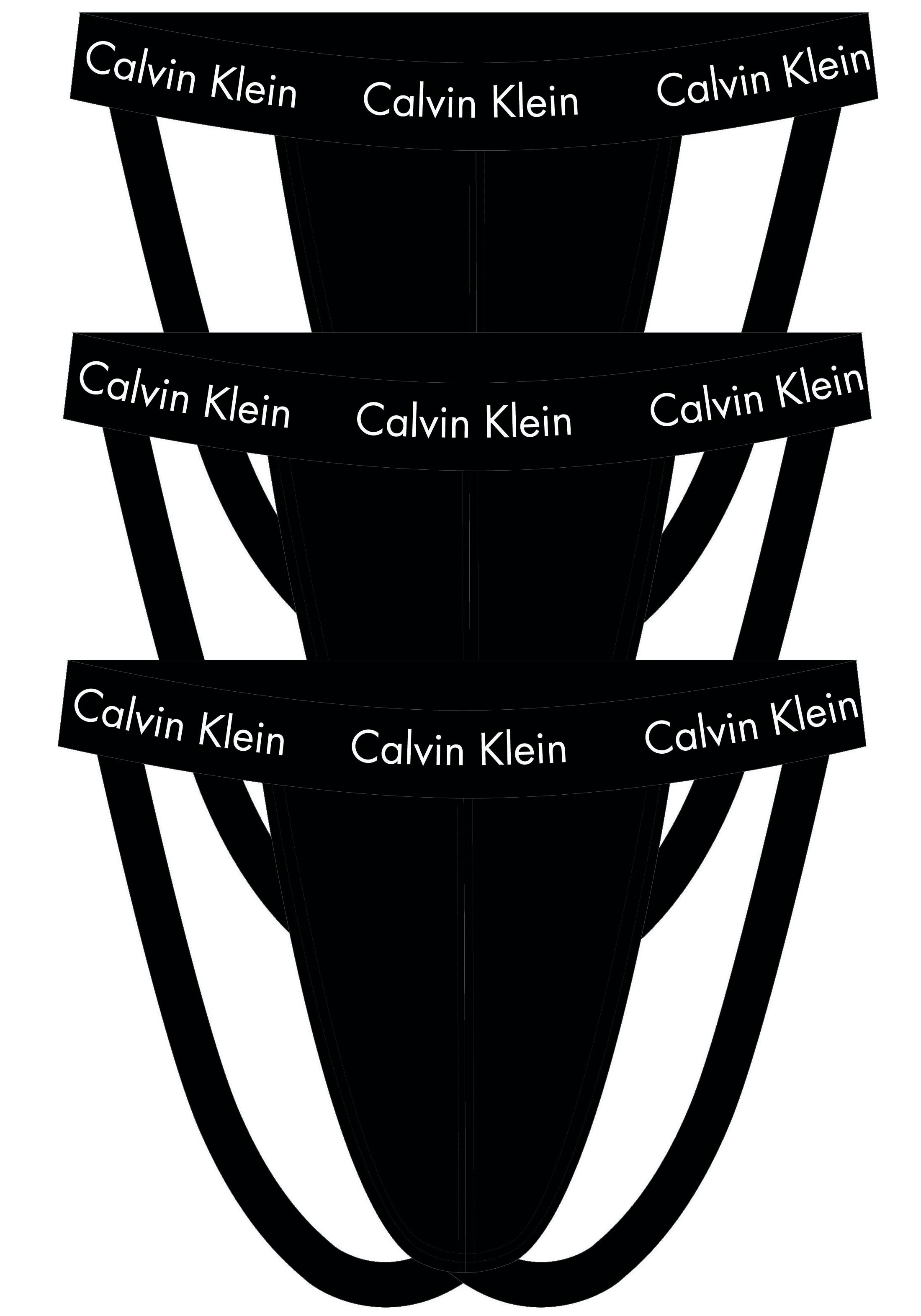 Calvin Klein Underwear String »JOCK STRAP 3PK« Packung, 3er-Pack, mit Calvin Klein Logo-Elastikbund