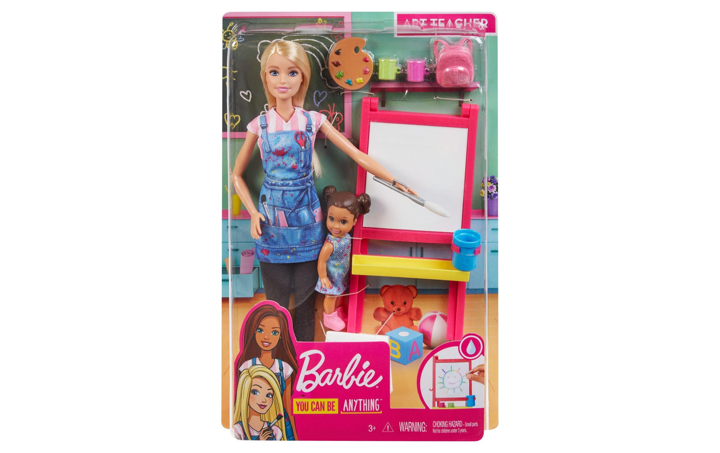Barbie Spielfigur »Kunstlehrerin«, (Set)