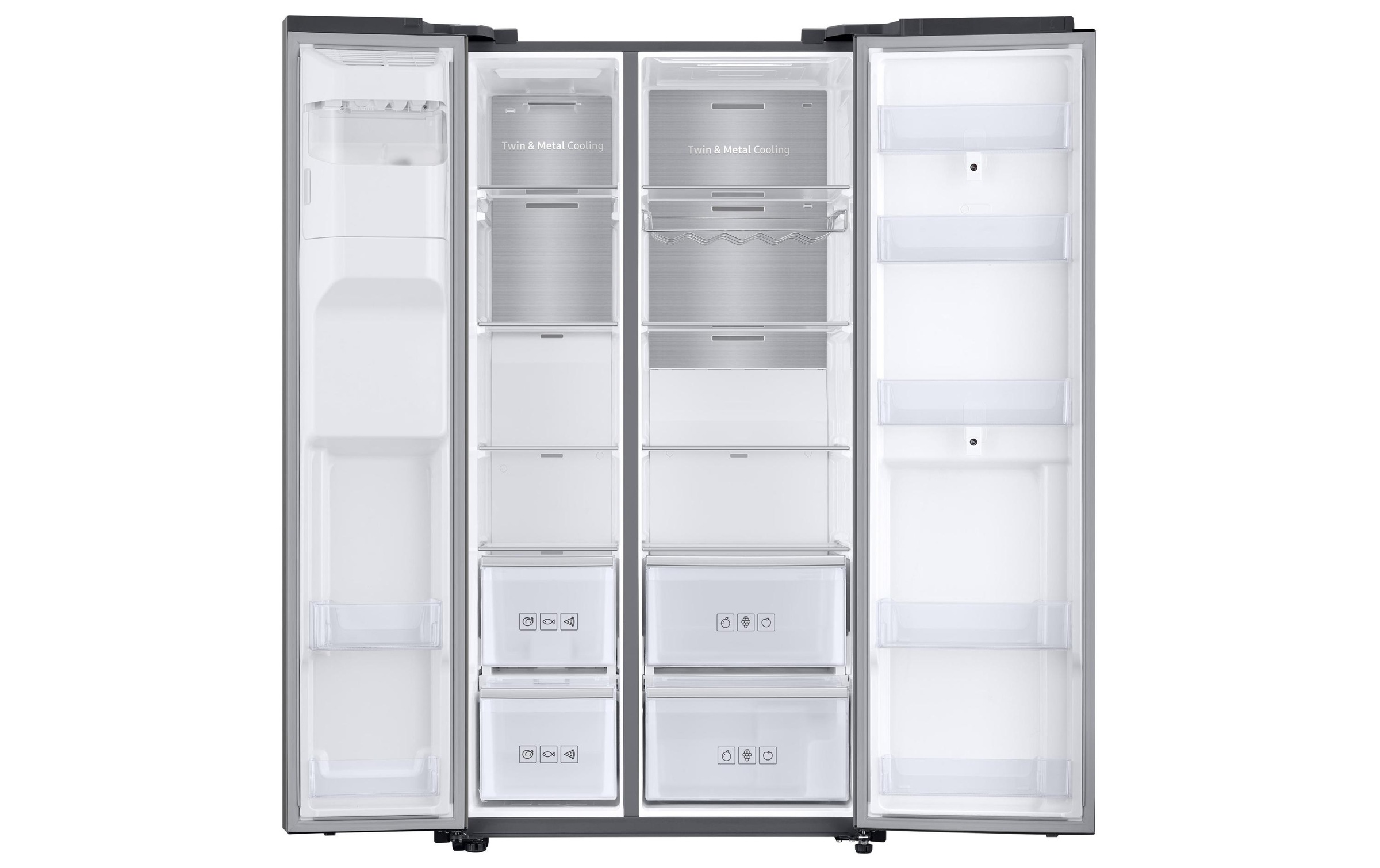 Samsung Side-by-Side »RS68N8941SL/WS Family Hub«, RS68N8941SL/WS, 178 cm hoch, 91,2 cm breit