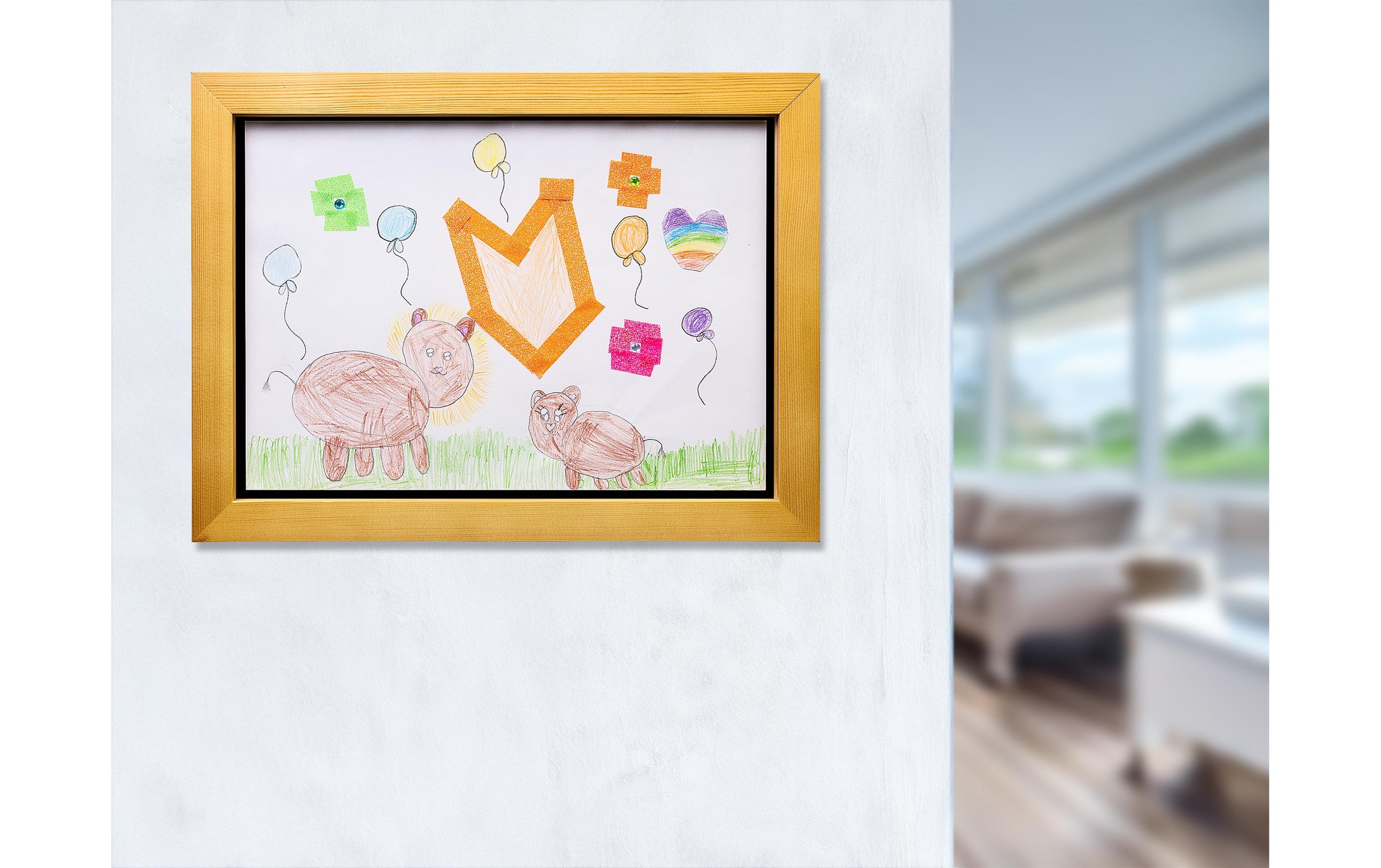 Cocon Bilderrahmen »für Kinderzeichnungen 35 x 26 x 5 cm«, für 100 Bilder