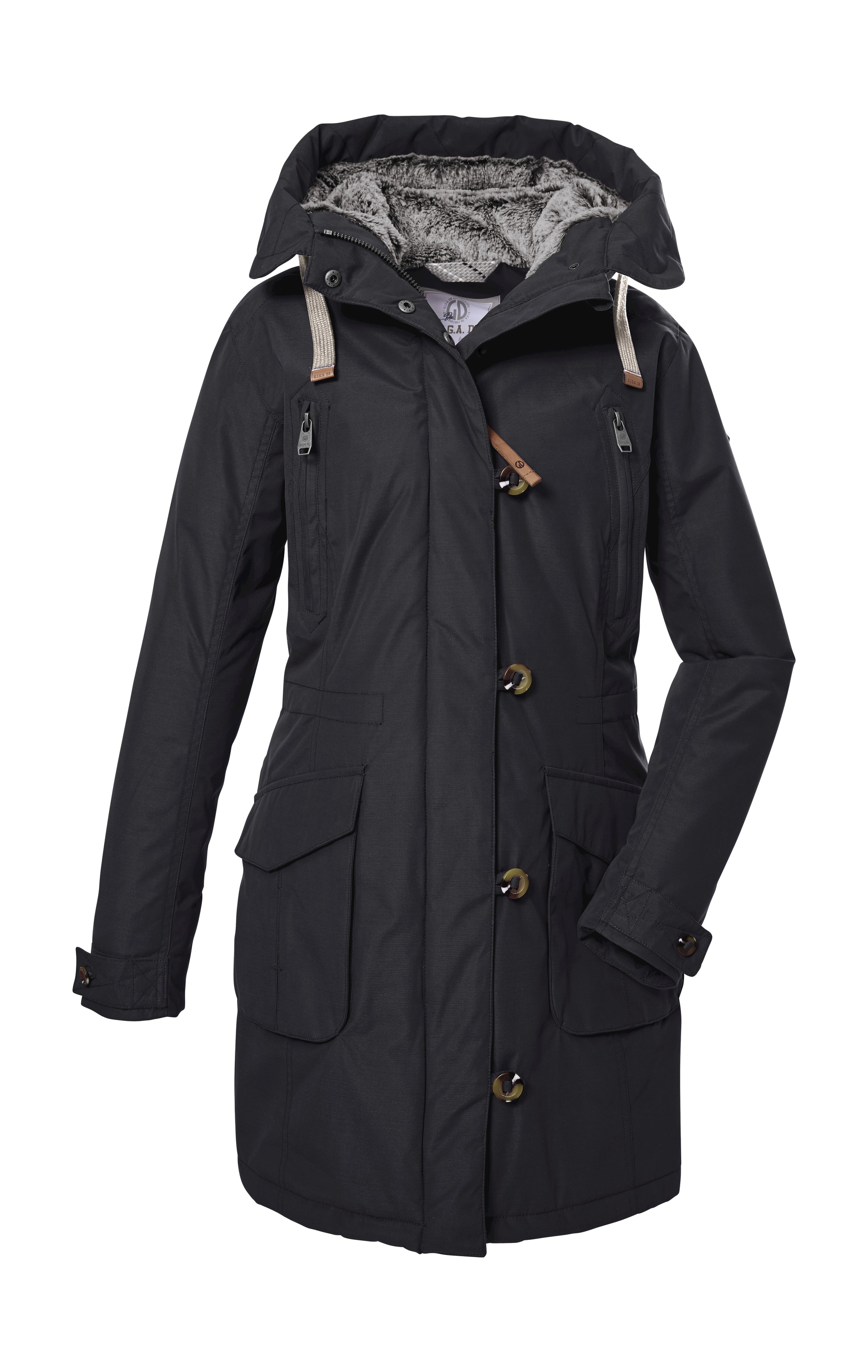 G.I.G.A. DX by killtec Parka »GW 44 WMN PRK« wasserabweisend, winddicht, verstellbare Kapuze, Fleece-Futter