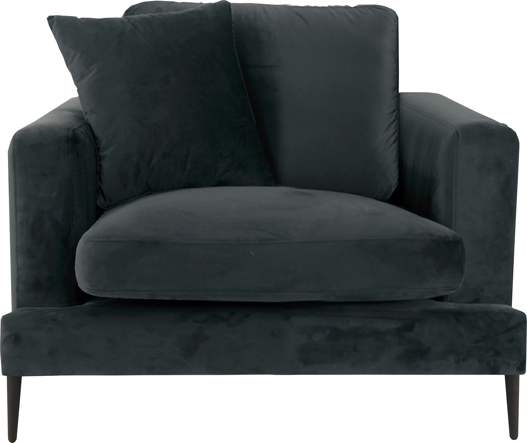 Home affaire Sessel "Cozy Loungesessel, Designersessel, Masse B/T/H: 91/97/80 cm" mit Metallbeinen und Zierkissen