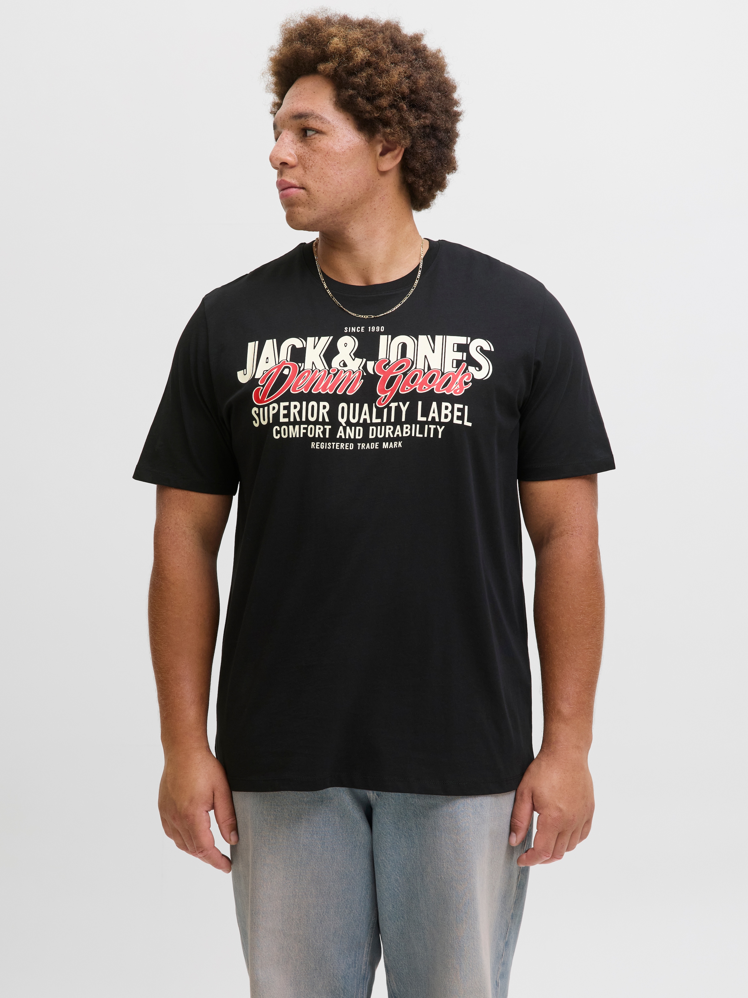 Jack & Jones PlusSize T-Shirt »JJELOGO TEE SS ONECK 2 COL AW25 NOOS PLS«